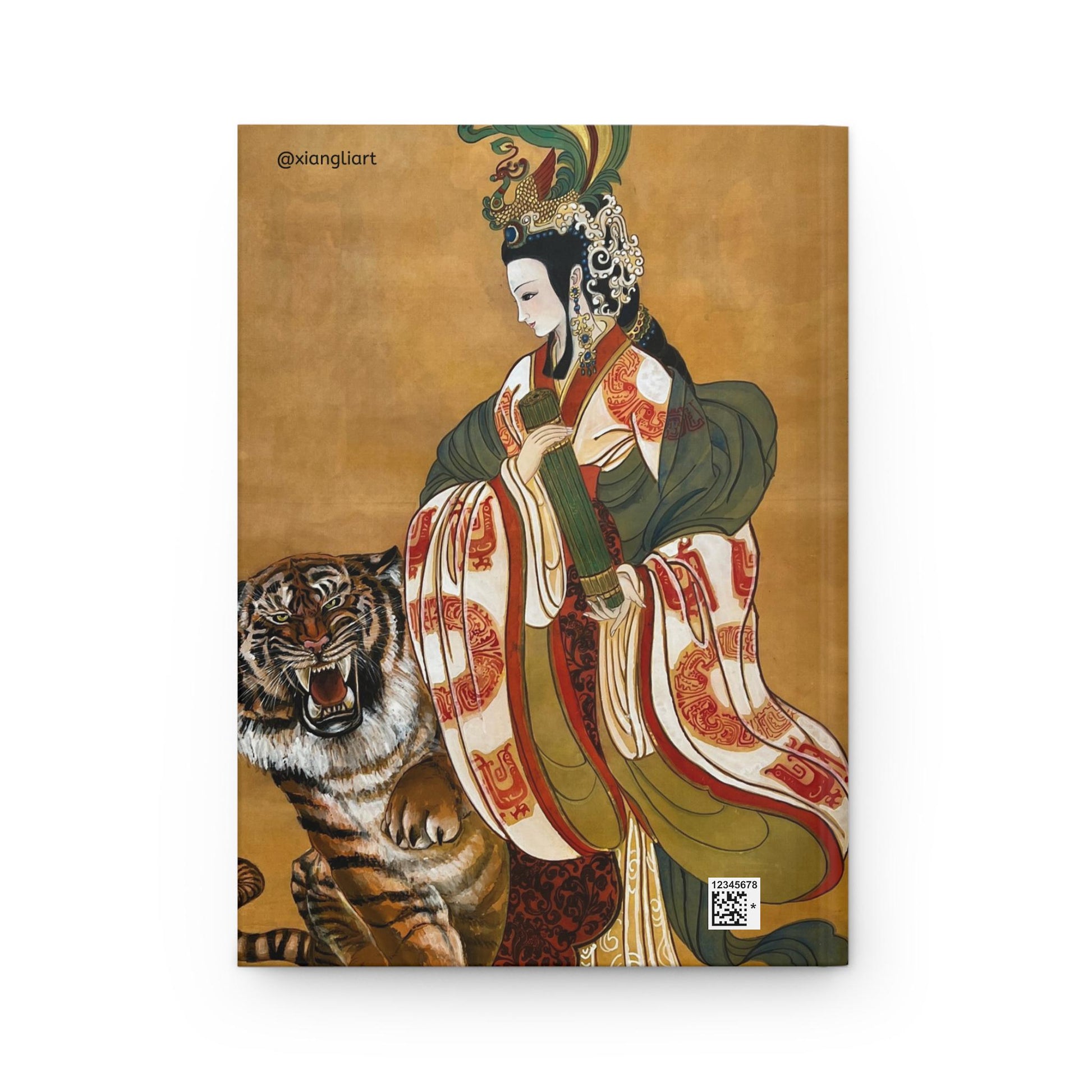 Tiger and Empress, Year of the Tiger, Vibrant Tiger Hardcover Journal | Artistic Journal, Stationery Gift, Daily Planner, Art Lovers