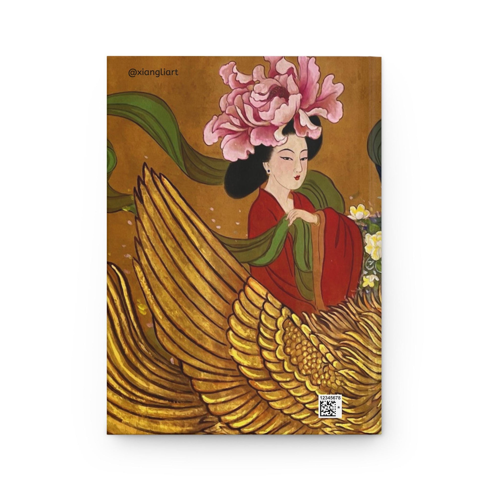 Tang Empresses, Elegant Hardcover Journal with Watercolor Floral Art, Stunning Writing Gift, Art Lover's Journal, Stationery for Creativity