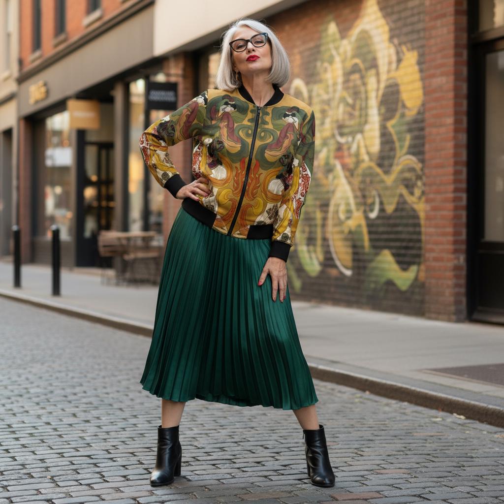 Chinese Empresses Women's Bomber Jacket, Vibrant Colors, Stand-Collar, Ribbed Cuffs, Durable, Comfortable, Unique Statement Piece