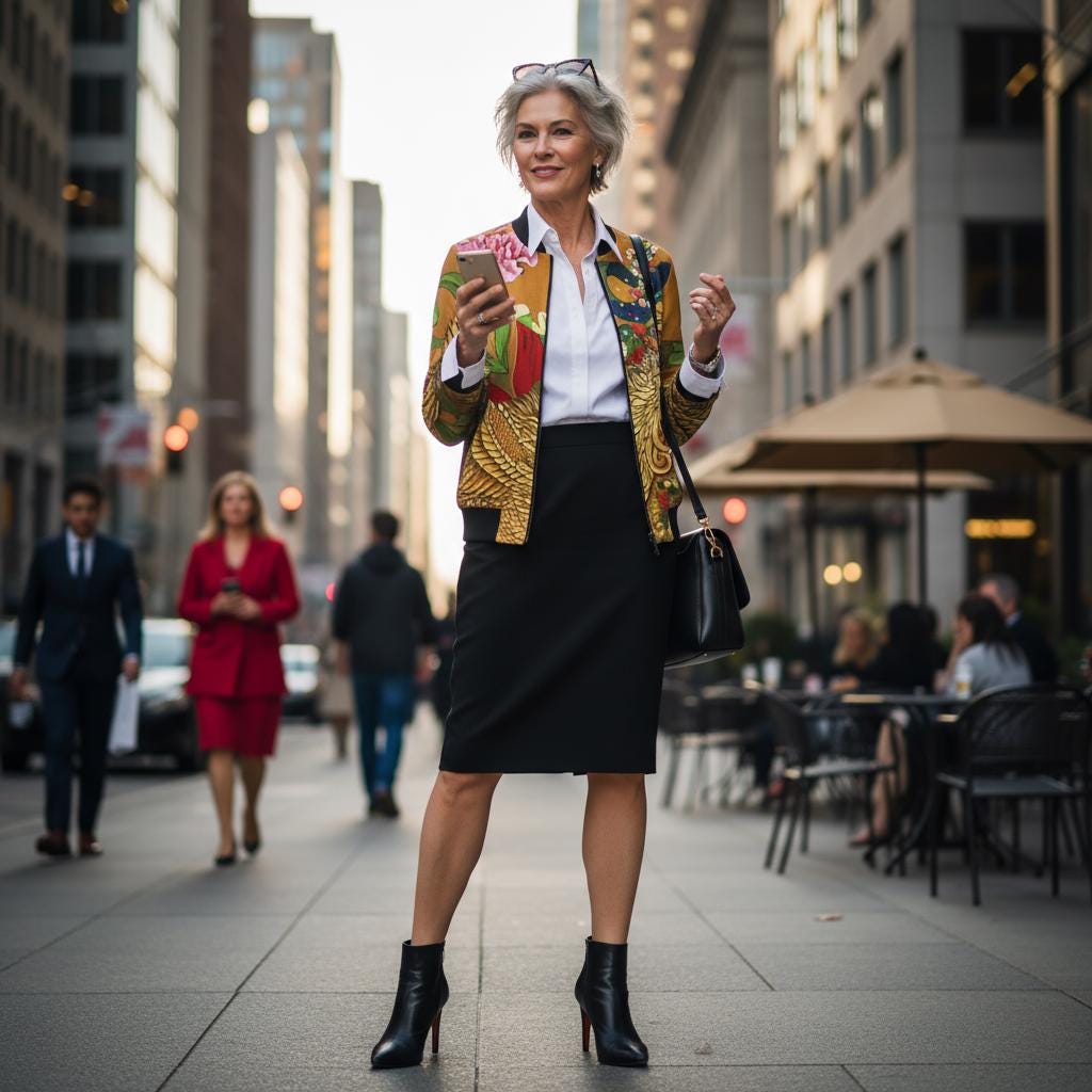 Women's Bomber Jacket - Chinese Empresses Design, Stand-Collar, Ribbed Cuffs - Cute & Badass Outerwear, Exclusive Piece. Gift for Her