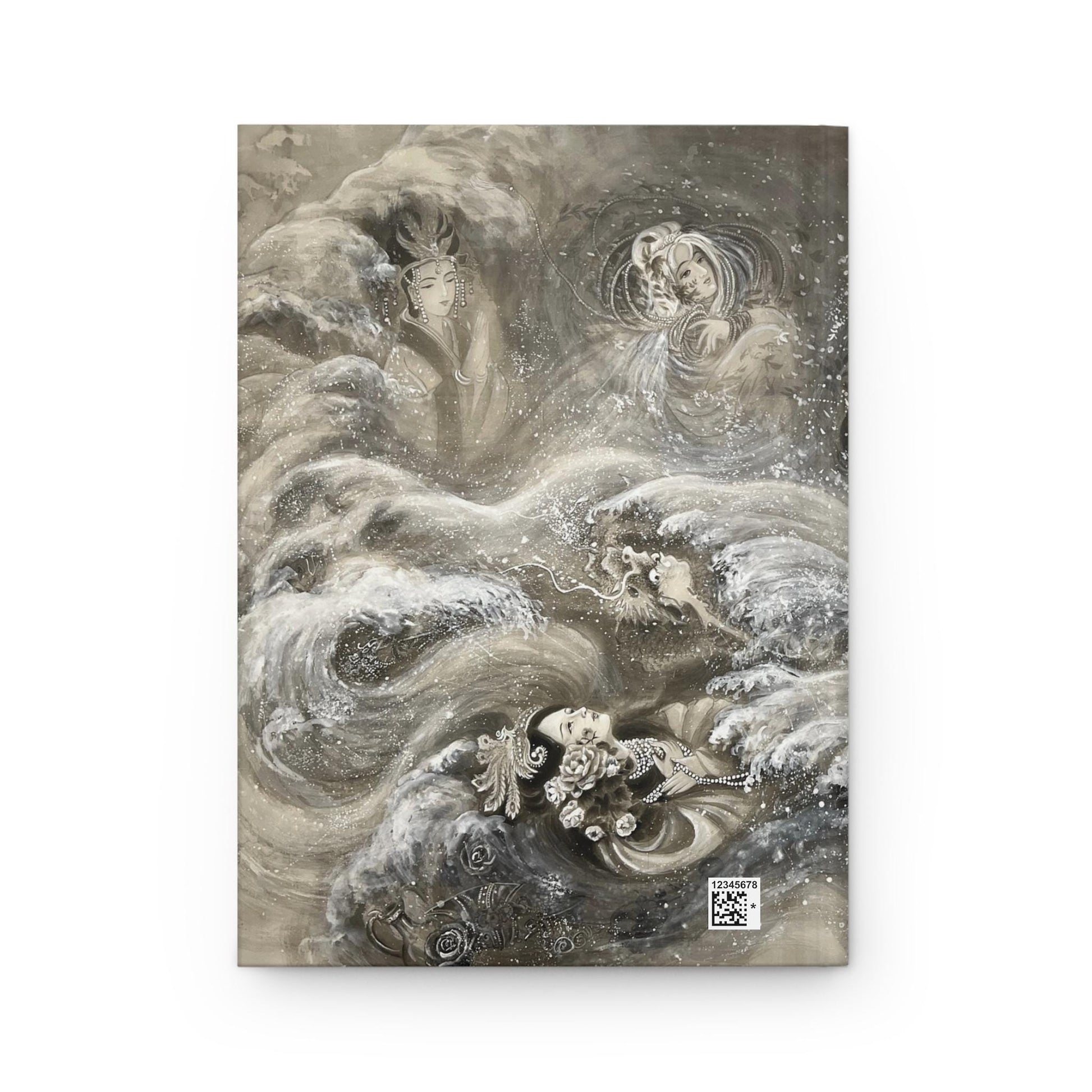 Northern Song Dynasty End Period Chinese Empresses, Serene Hardcover Journal | Meditation Notebook, Gift for Creatives, Watercolor Art