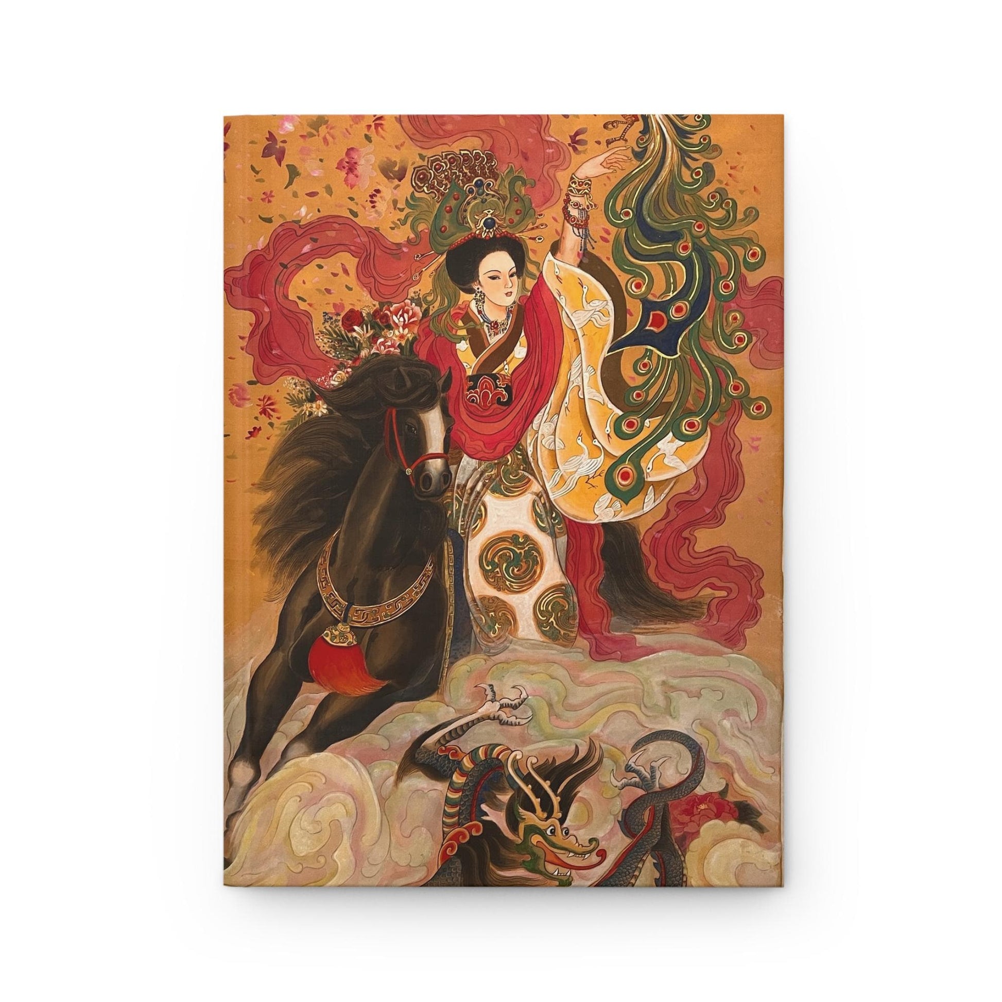 Five Dynasty Ten Kingdoms Chinese Empresses, Artistic Hardcover Journal, Floral Journal, Unique Gift, Creative Notebook, Diary for Art Lover