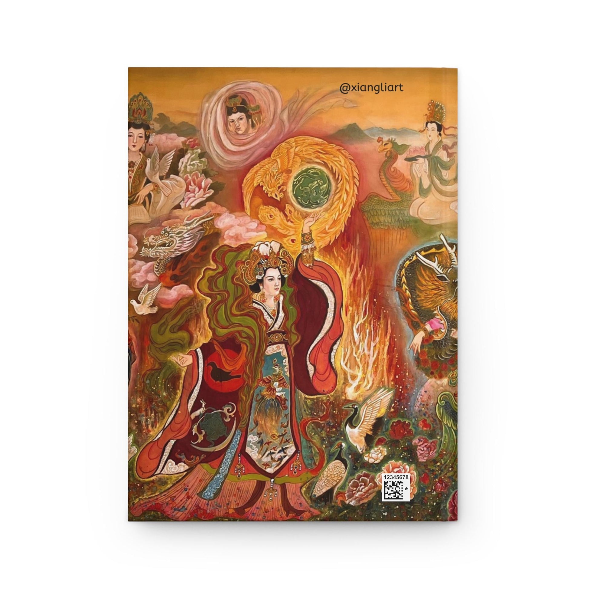 Northern Song Dynasty Early Period Chinese Empresses, Bohemian Hardcover Journal, Elegant Writing Notebook, Artistic Diary, Gift for Artists