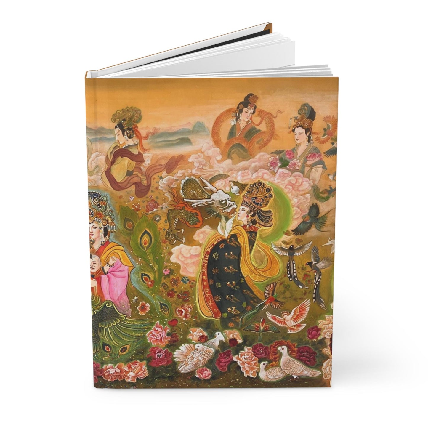 Northern Song Dynasty Early Period Chinese Empresses, Bohemian Hardcover Journal, Elegant Writing Notebook, Artistic Diary, Gift for Artists