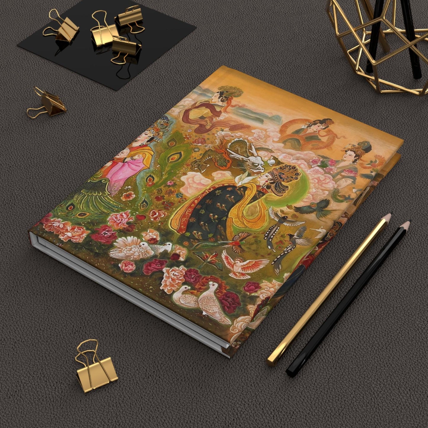 Northern Song Dynasty Early Period Chinese Empresses, Bohemian Hardcover Journal, Elegant Writing Notebook, Artistic Diary, Gift for Artists