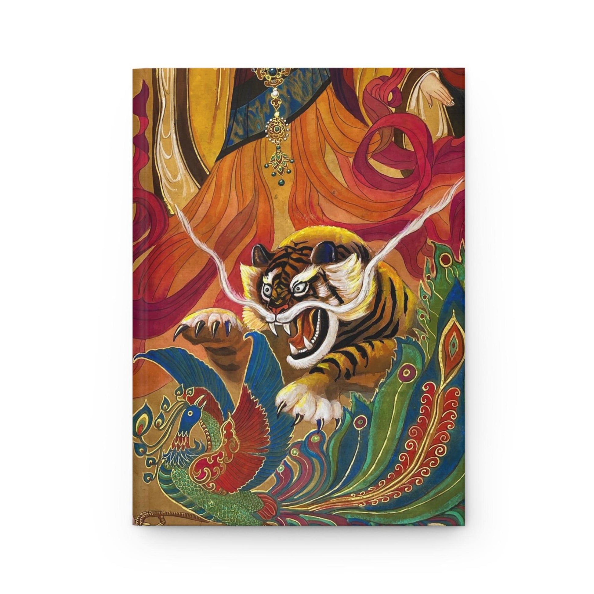 Tiger and Empress, Year of the Tiger, Vibrant Tiger Hardcover Journal | Artistic Journal, Stationery Gift, Daily Planner, Art Lovers