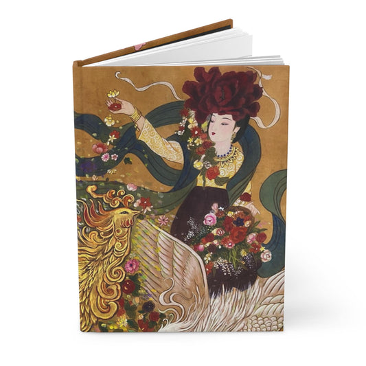 Tang Empresses, Elegant Hardcover Journal with Watercolor Floral Art, Stunning Writing Gift, Art Lover's Journal, Stationery for Creativity
