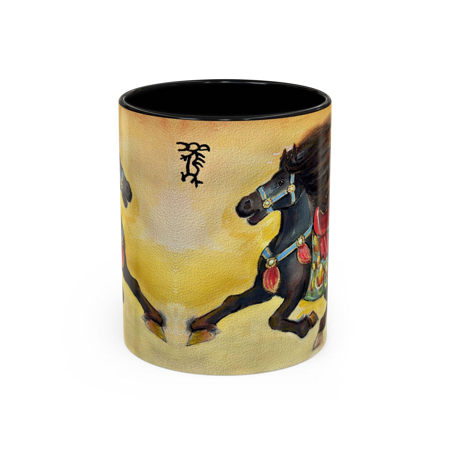 Year of the Horse Artistic Accent Coffee Mug | Lunar New Year 2026, Chinese Horoscope