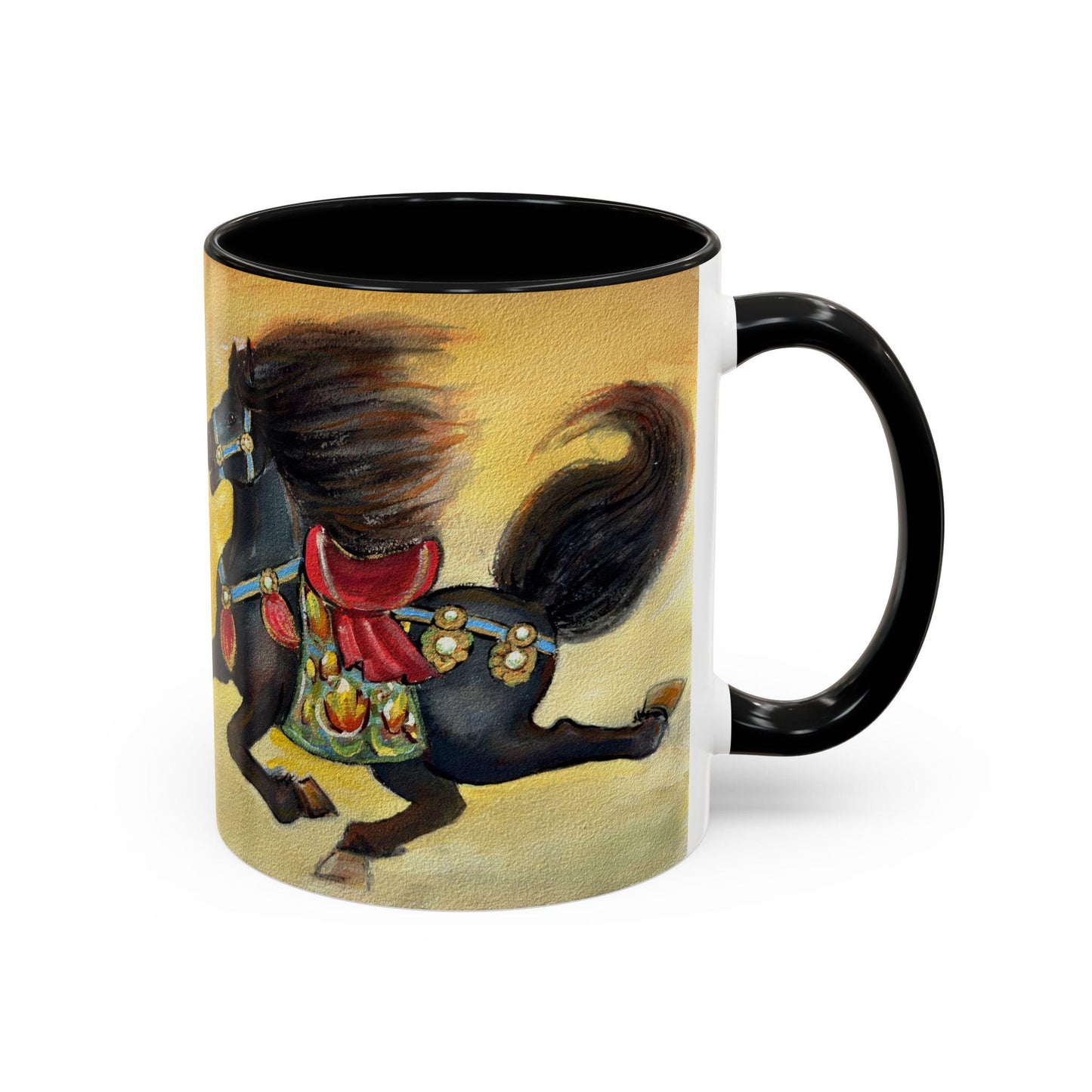 Year of the Horse Artistic Accent Coffee Mug | Lunar New Year 2026, Chinese Horoscope