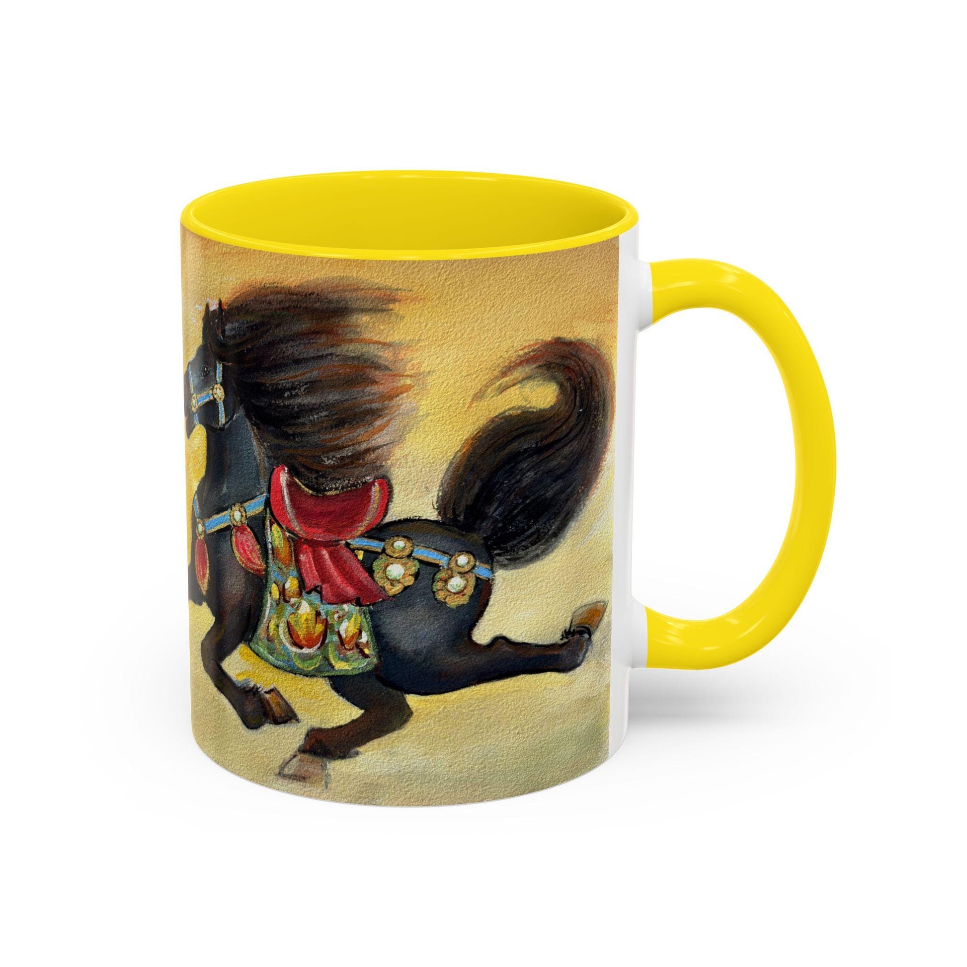 Year of the Horse Artistic Accent Coffee Mug | Lunar New Year 2026, Chinese Horoscope