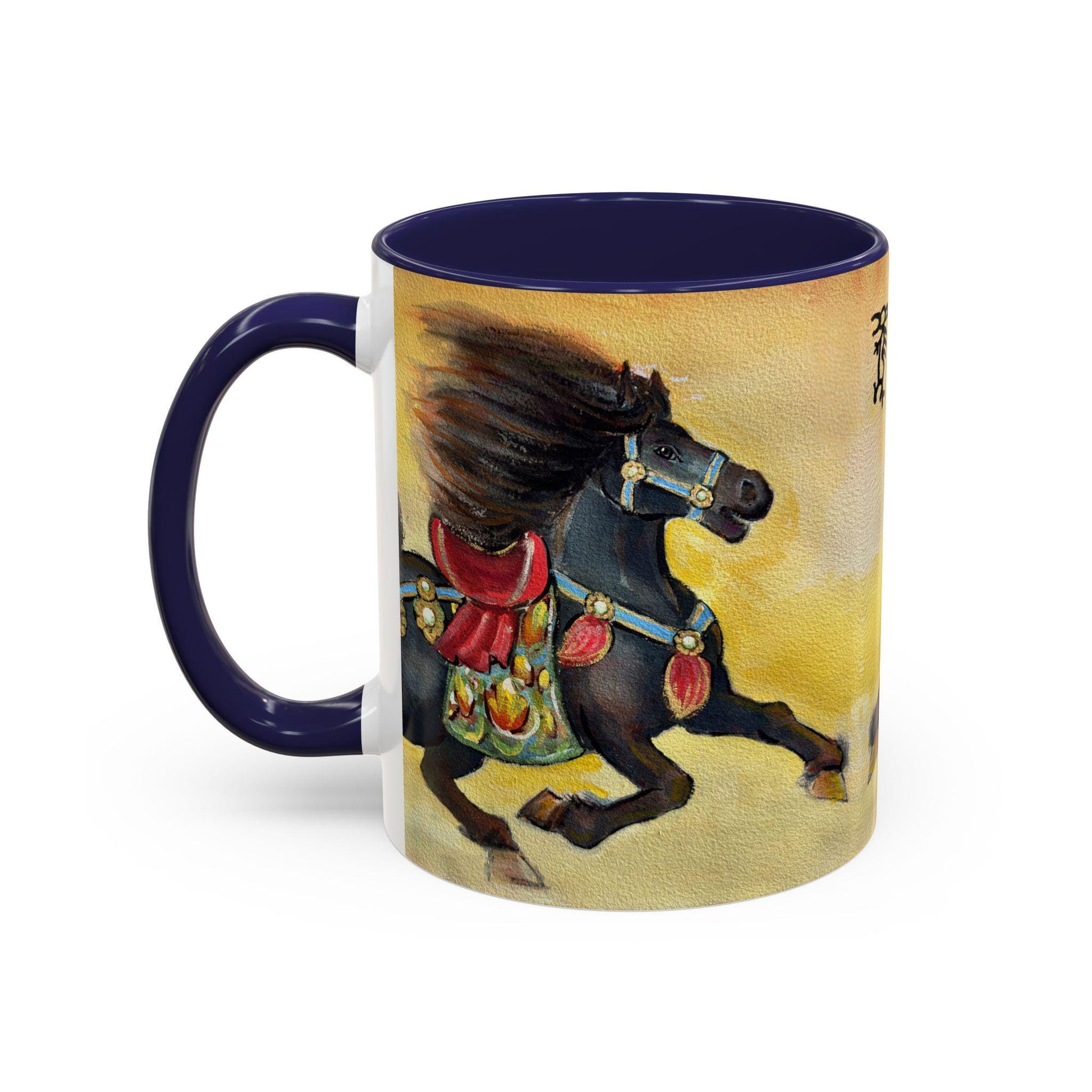 Year of the Horse Artistic Accent Coffee Mug | Lunar New Year 2026, Chinese Horoscope