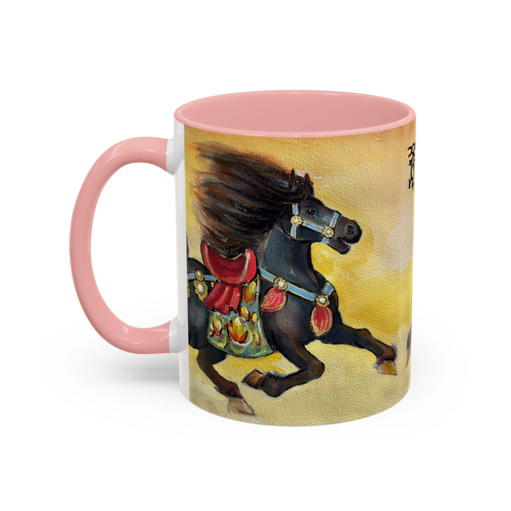 Year of the Horse Artistic Accent Coffee Mug | Lunar New Year 2026, Chinese Horoscope