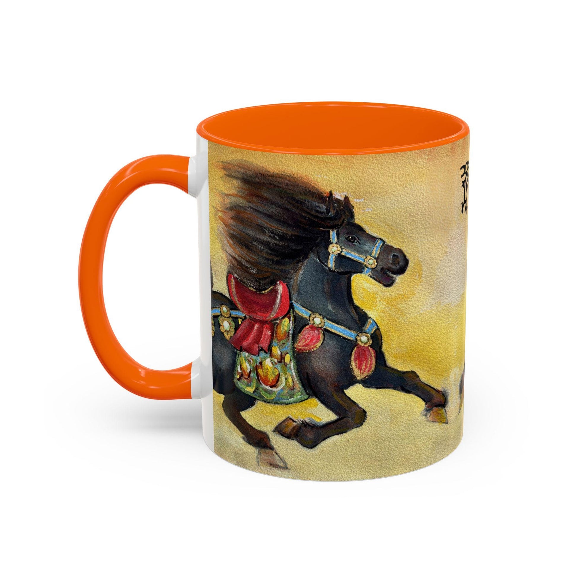 Year of the Horse Artistic Accent Coffee Mug | Lunar New Year 2026, Chinese Horoscope