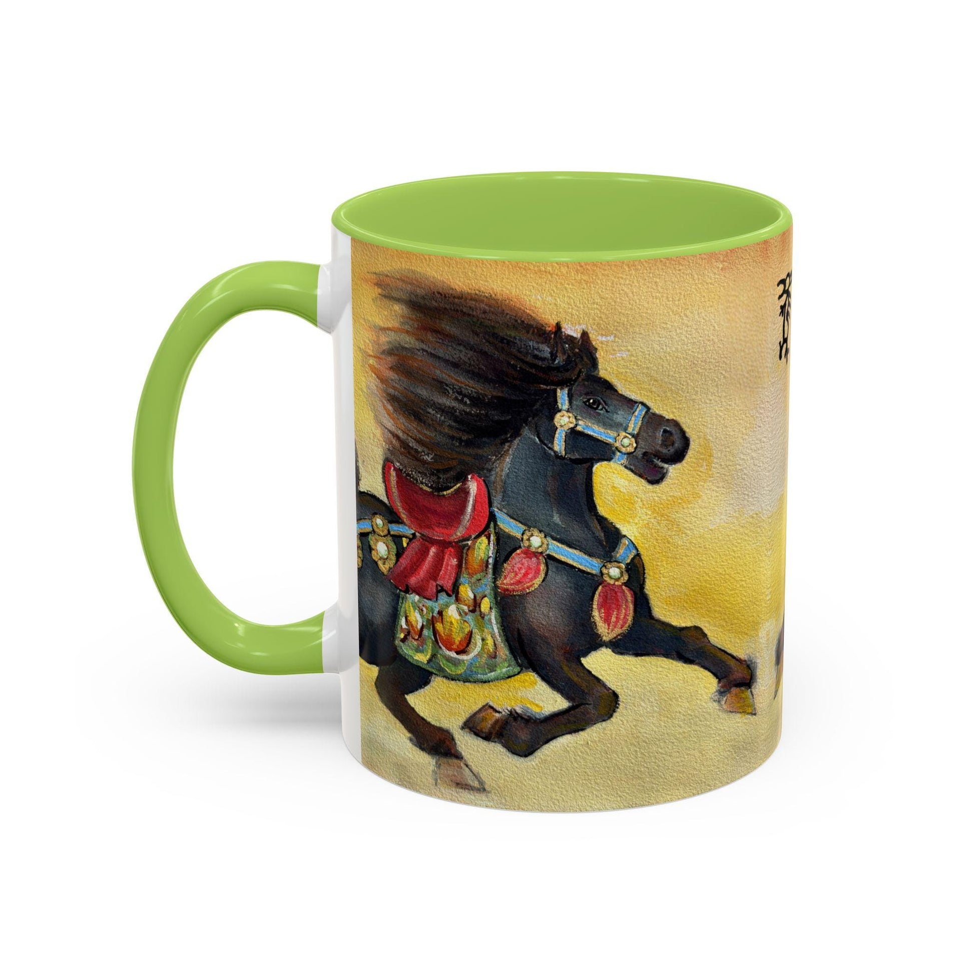 Year of the Horse Artistic Accent Coffee Mug | Lunar New Year 2026, Chinese Horoscope