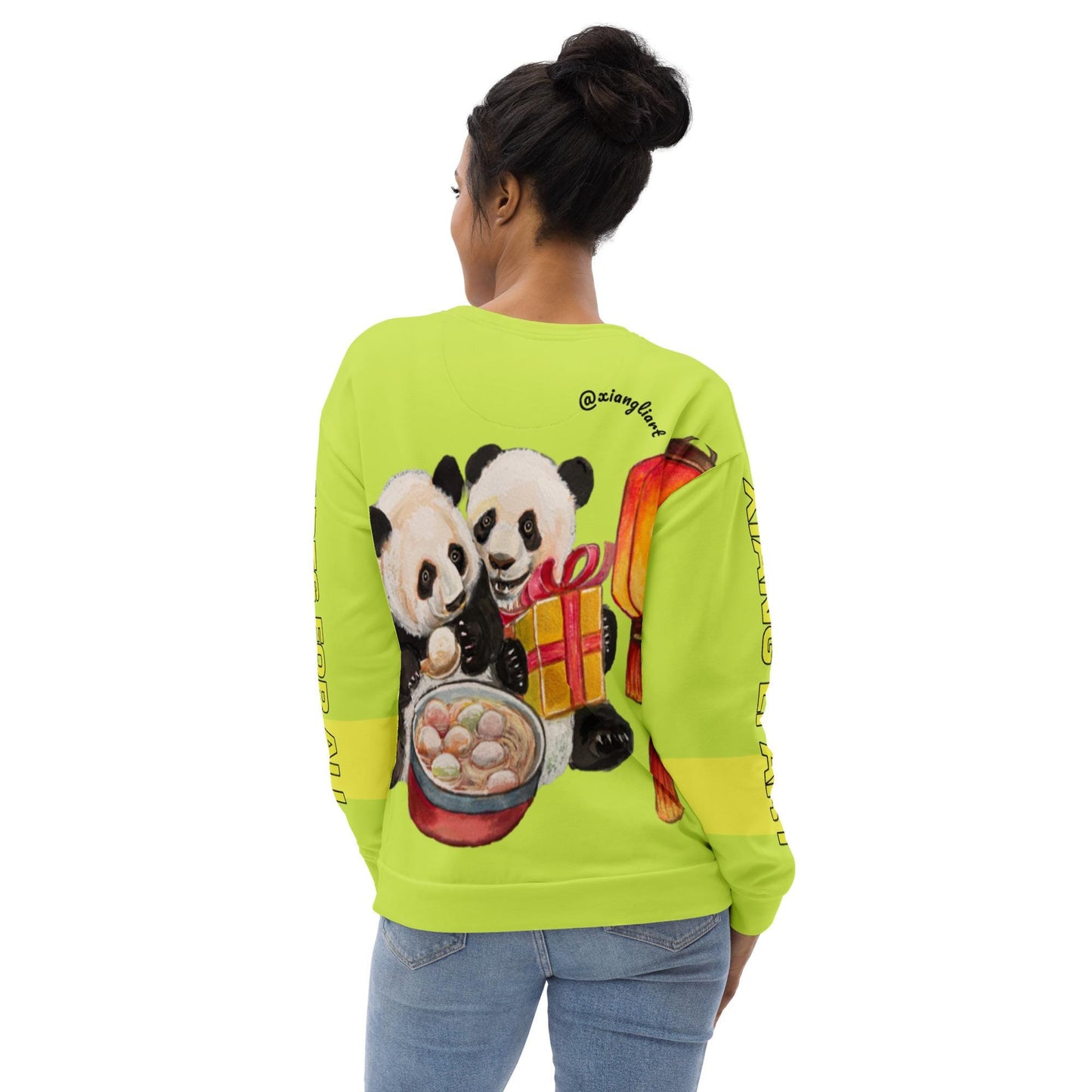 Chinese Panda Drumming Lunar New Year Arts For All Pop Color 2025 Unisex Sweatshirt