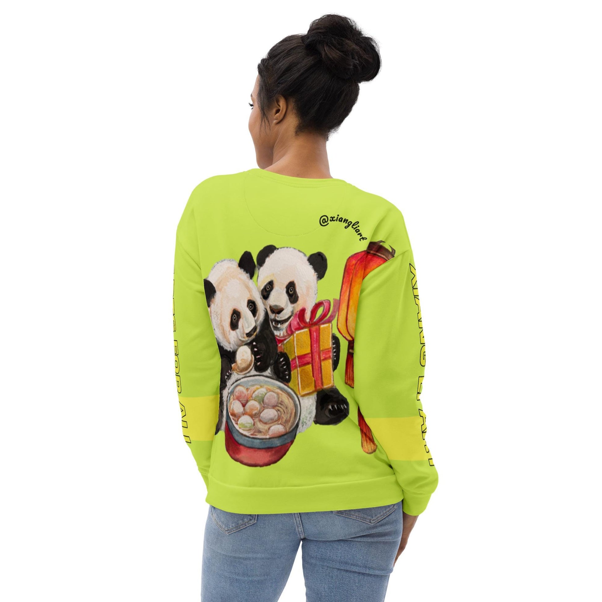 Chinese Panda Drumming Lunar New Year Arts For All Pop Color 2025 Unisex Sweatshirt