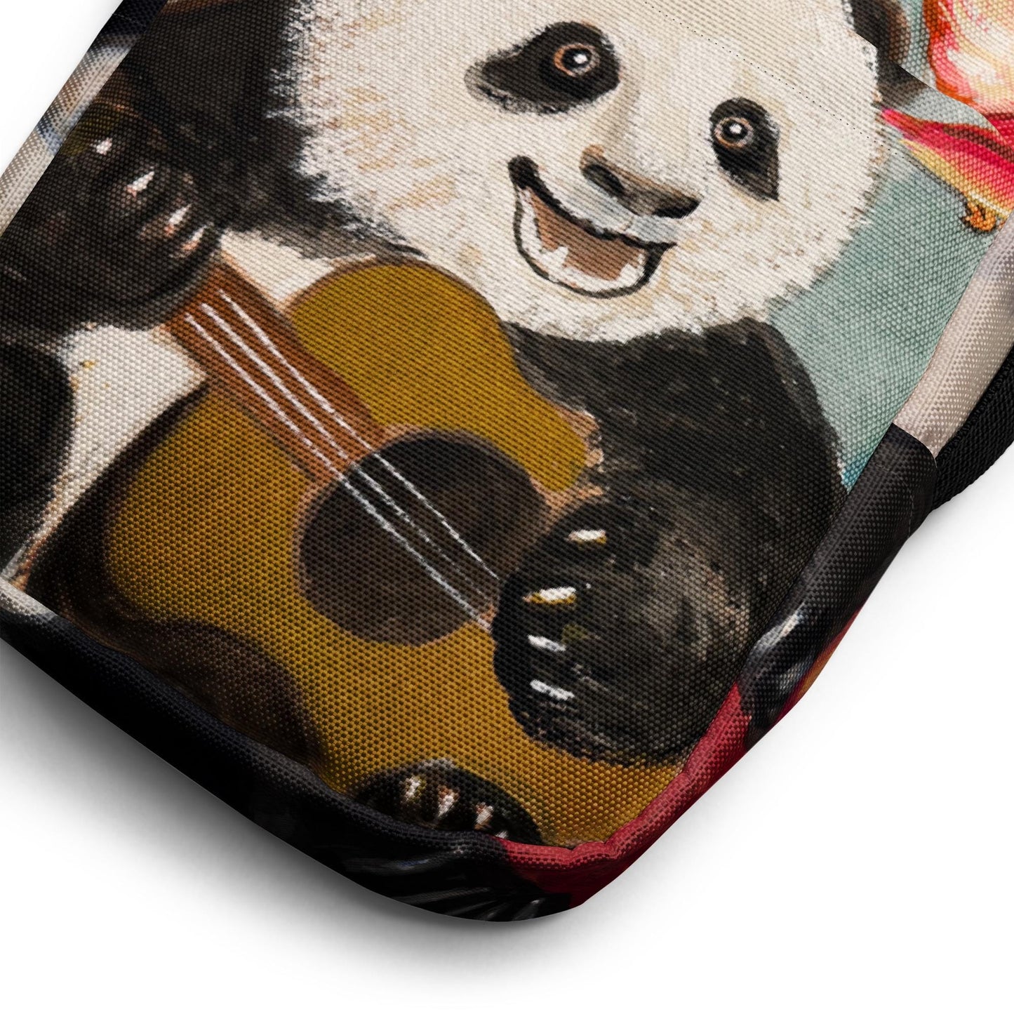 Chinese Happy Panda Lunar New Year Guitar Singing Gift for Her Gift for Children Utility crossbody bag