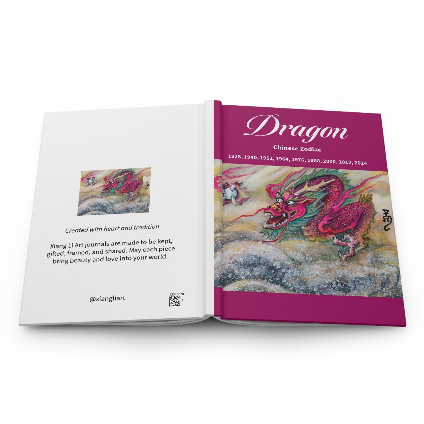 Dragon Chinese Zodiac Hardcover Journal | Lunar New Year Gifts | Birth Years 1928-2024