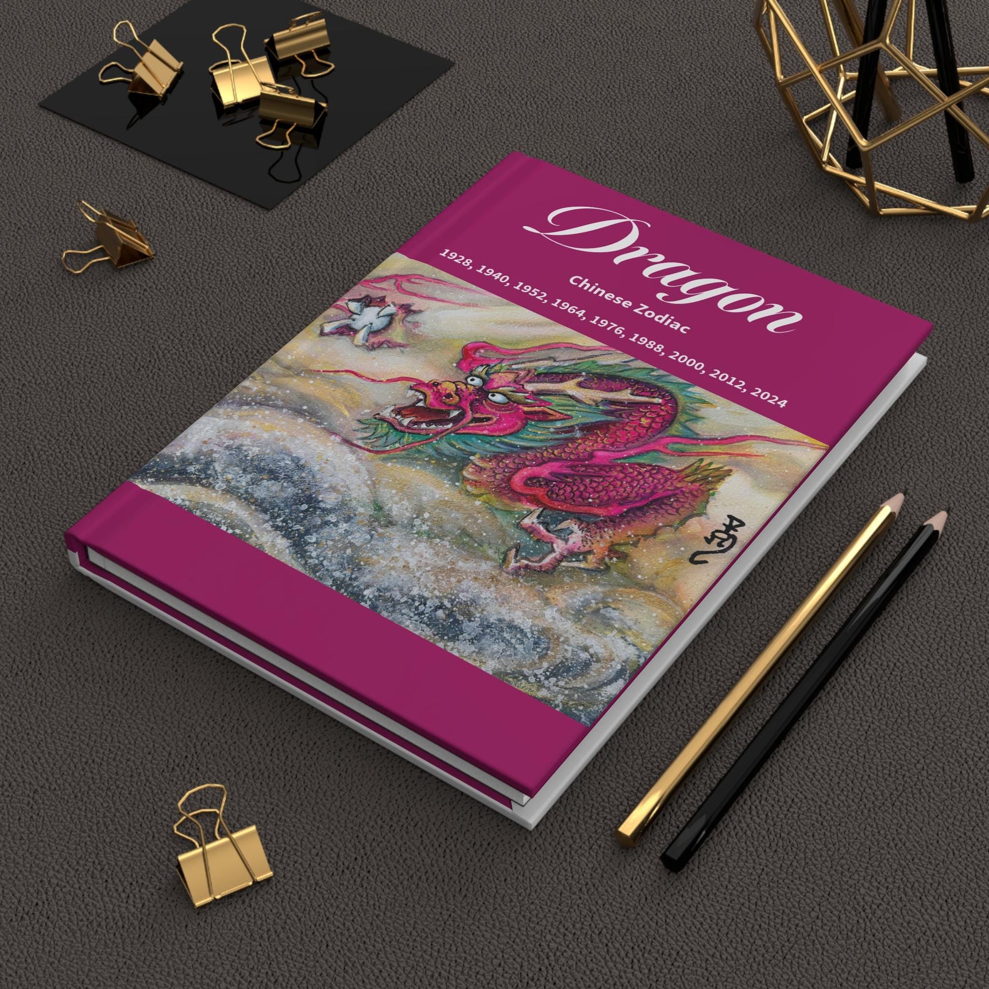 Dragon Chinese Zodiac Hardcover Journal | Lunar New Year Gifts | Birth Years 1928-2024