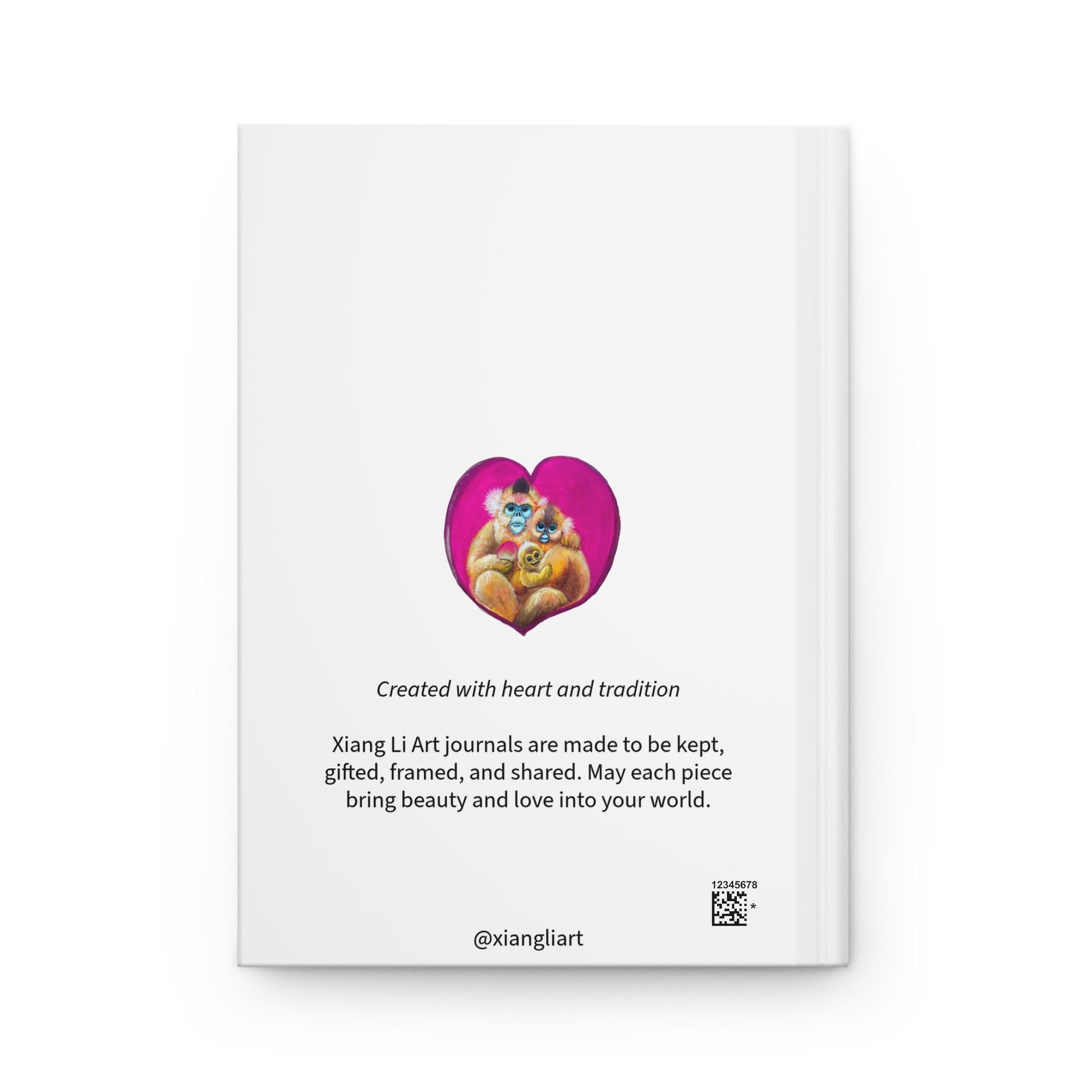 Monkey Chinese Zodiac Hardcover Journal | Monkey Illustration Notebook