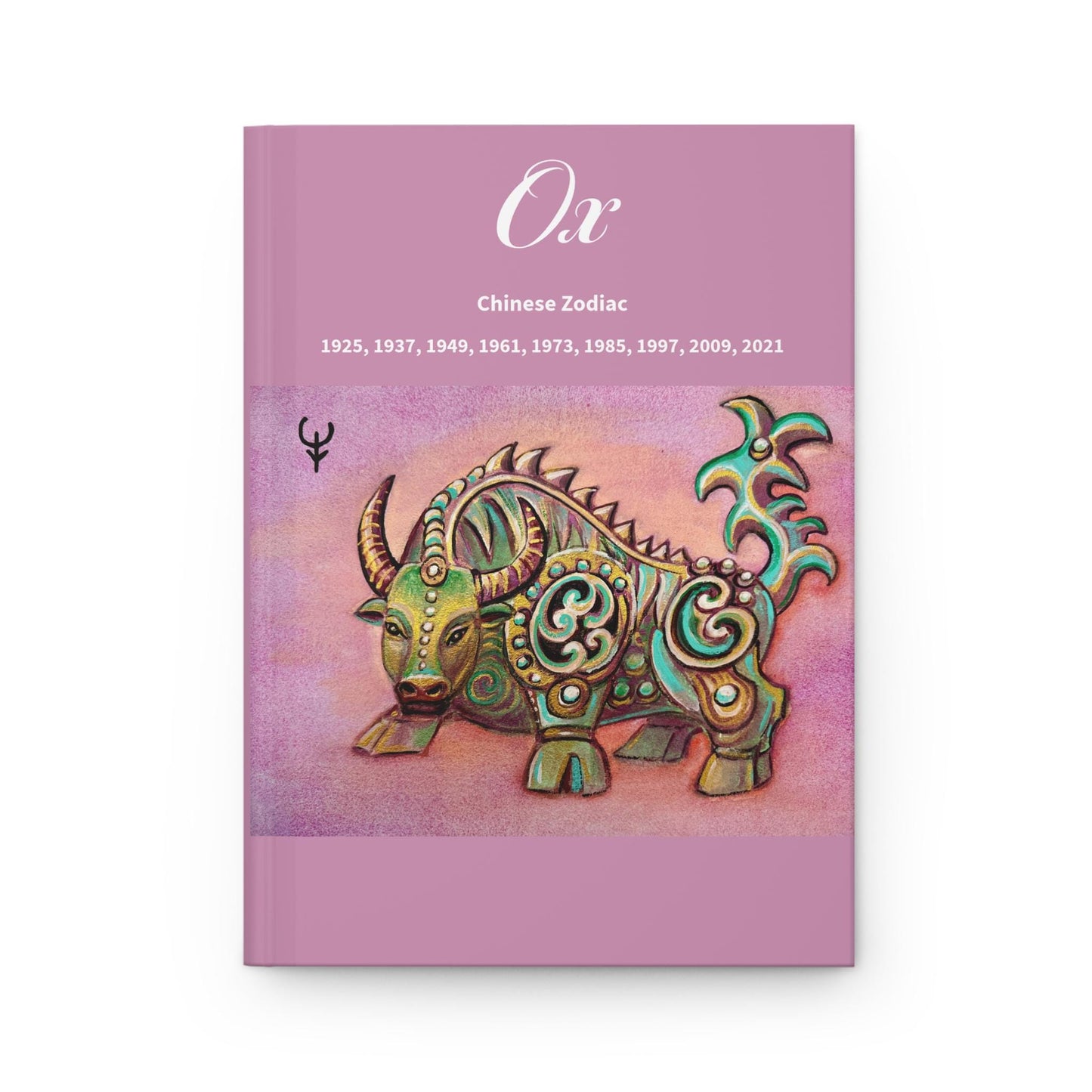 Ox Chinese Zodiac Hardcover Journal | Ox Zodiac Notebook, 1925-2021 Years