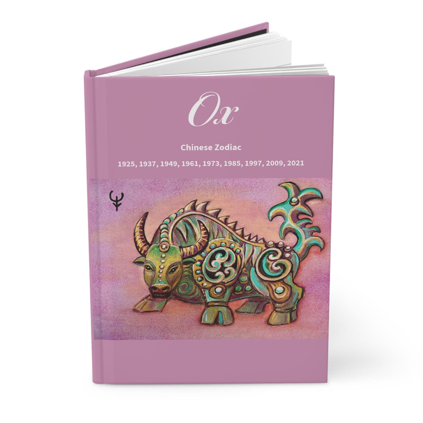 Ox Chinese Zodiac Hardcover Journal | Ox Zodiac Notebook, 1925-2021 Years