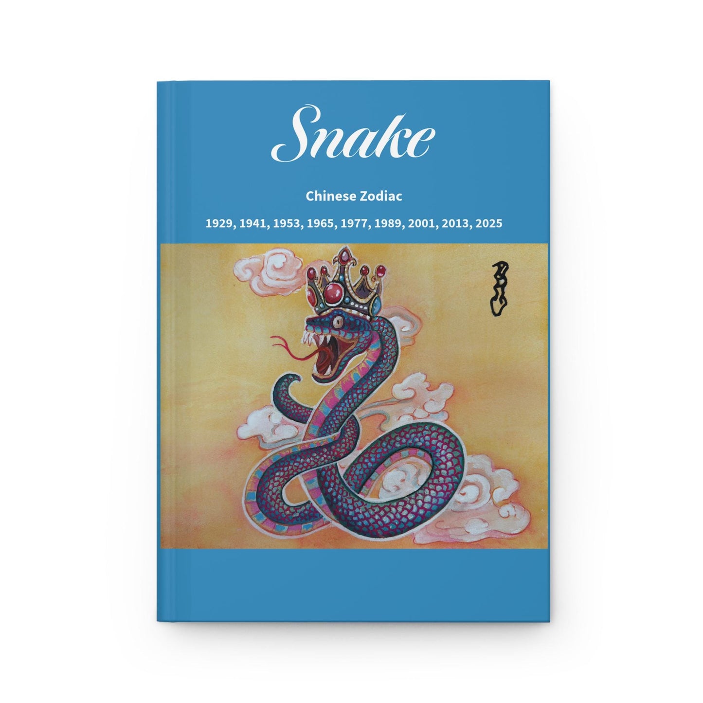 Snake Chinese Zodiac Hardcover Journal | Matte Cover | Lunar New Year 2026