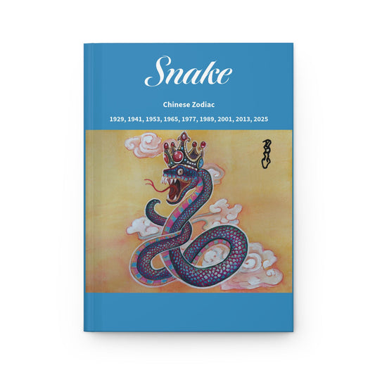 Snake Chinese Zodiac Hardcover Journal | Matte Cover | Lunar New Year 2026