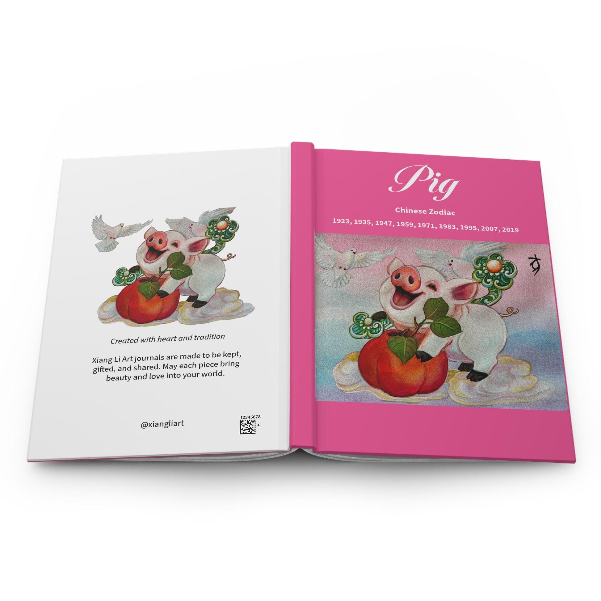 Pig Chinese Zodiac Journal | Hardcover Matte Notebook