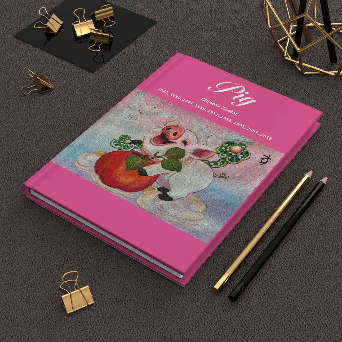 Pig Chinese Zodiac Journal | Hardcover Matte Notebook