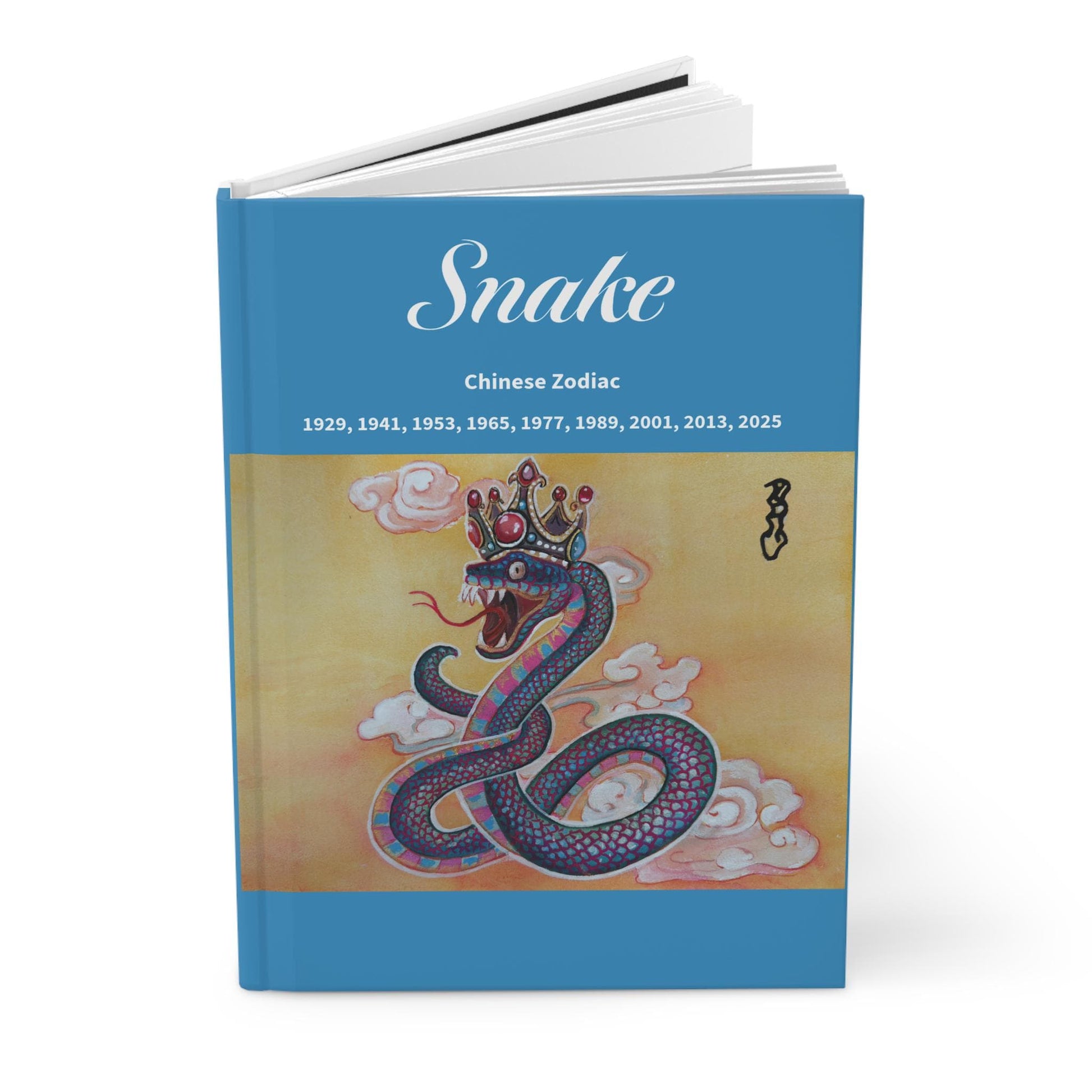 Snake Chinese Zodiac Hardcover Journal | Matte Cover | Lunar New Year 2026