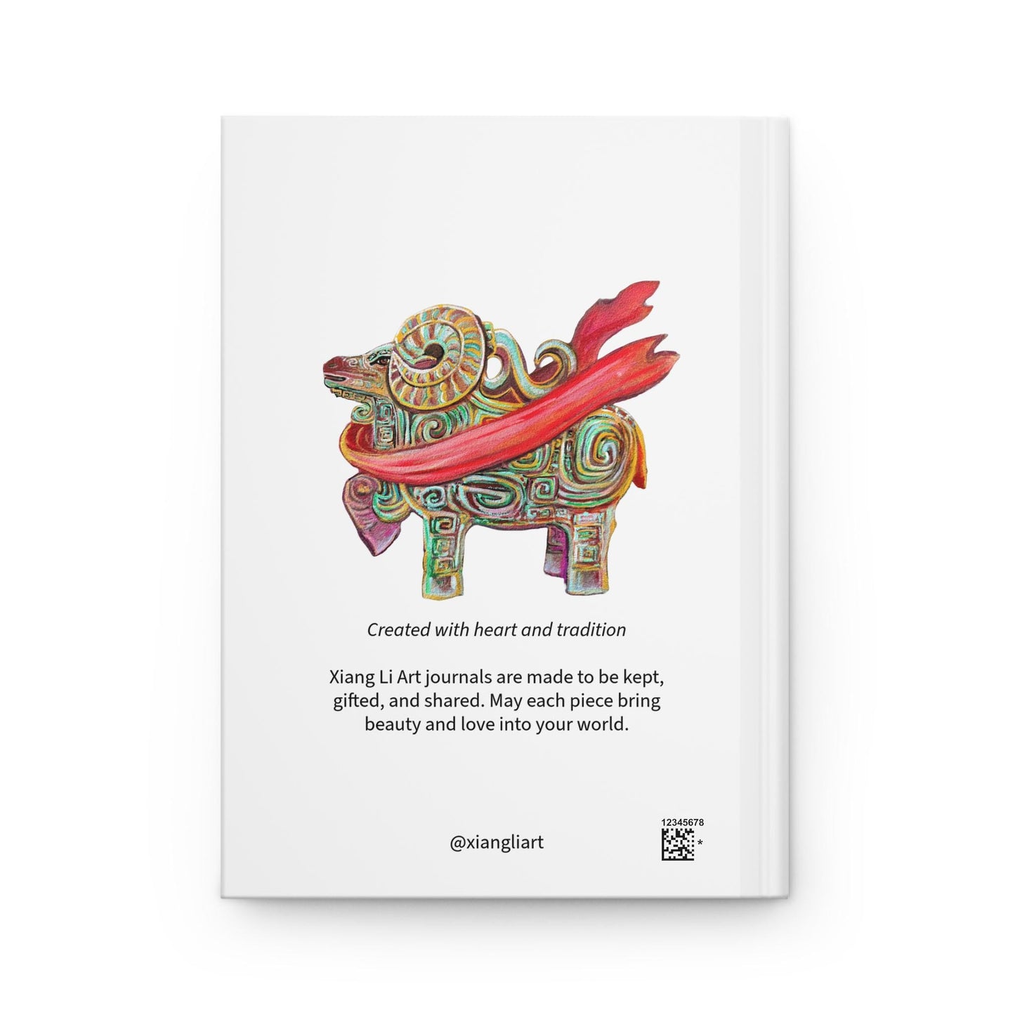 Chinese Zodiac Goat Hardcover Journal | Ram Illustration, Birth Years 1931-2027