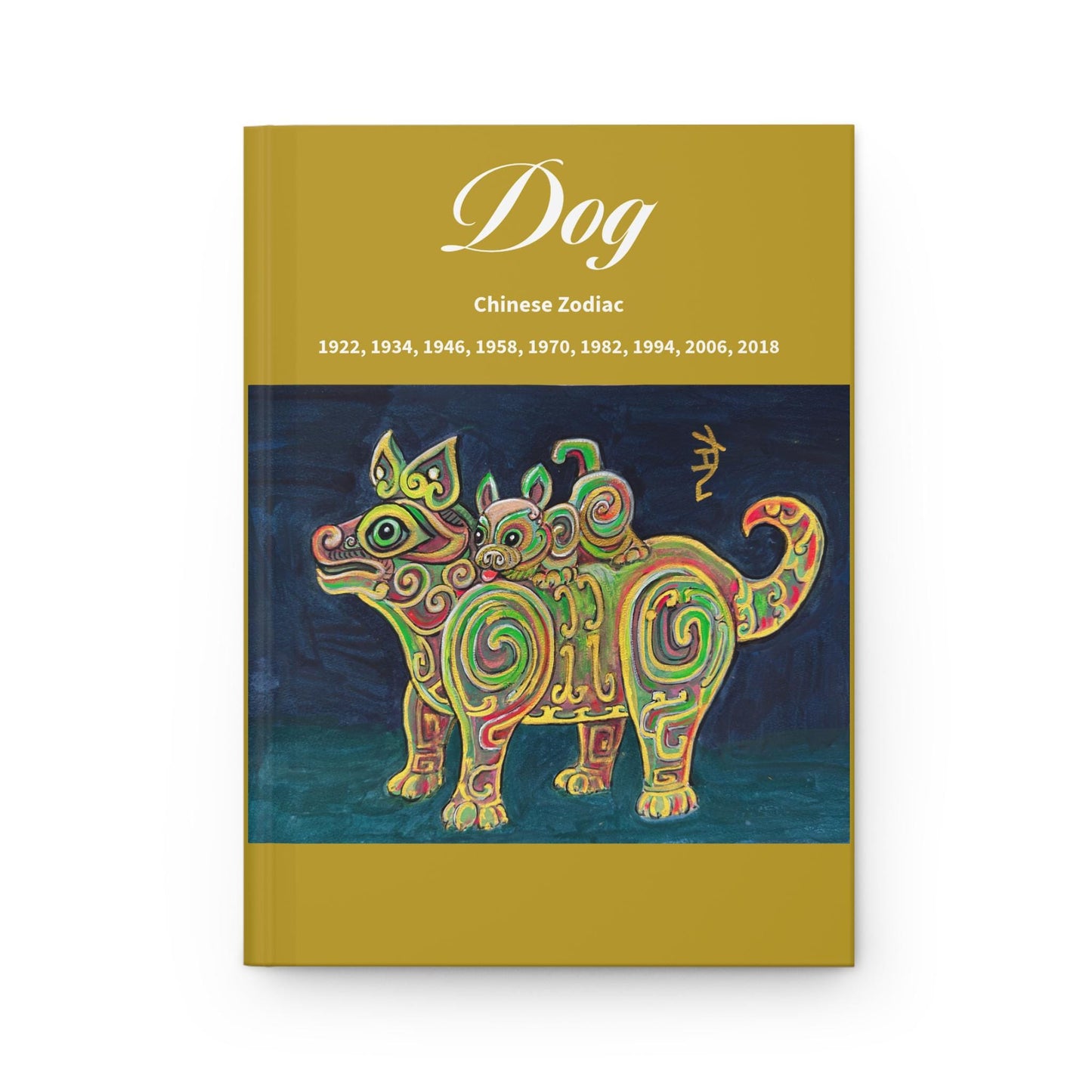 Chinese Zodiac Dog Journal | Hardcover Matte Notebook, Year of the Dog
