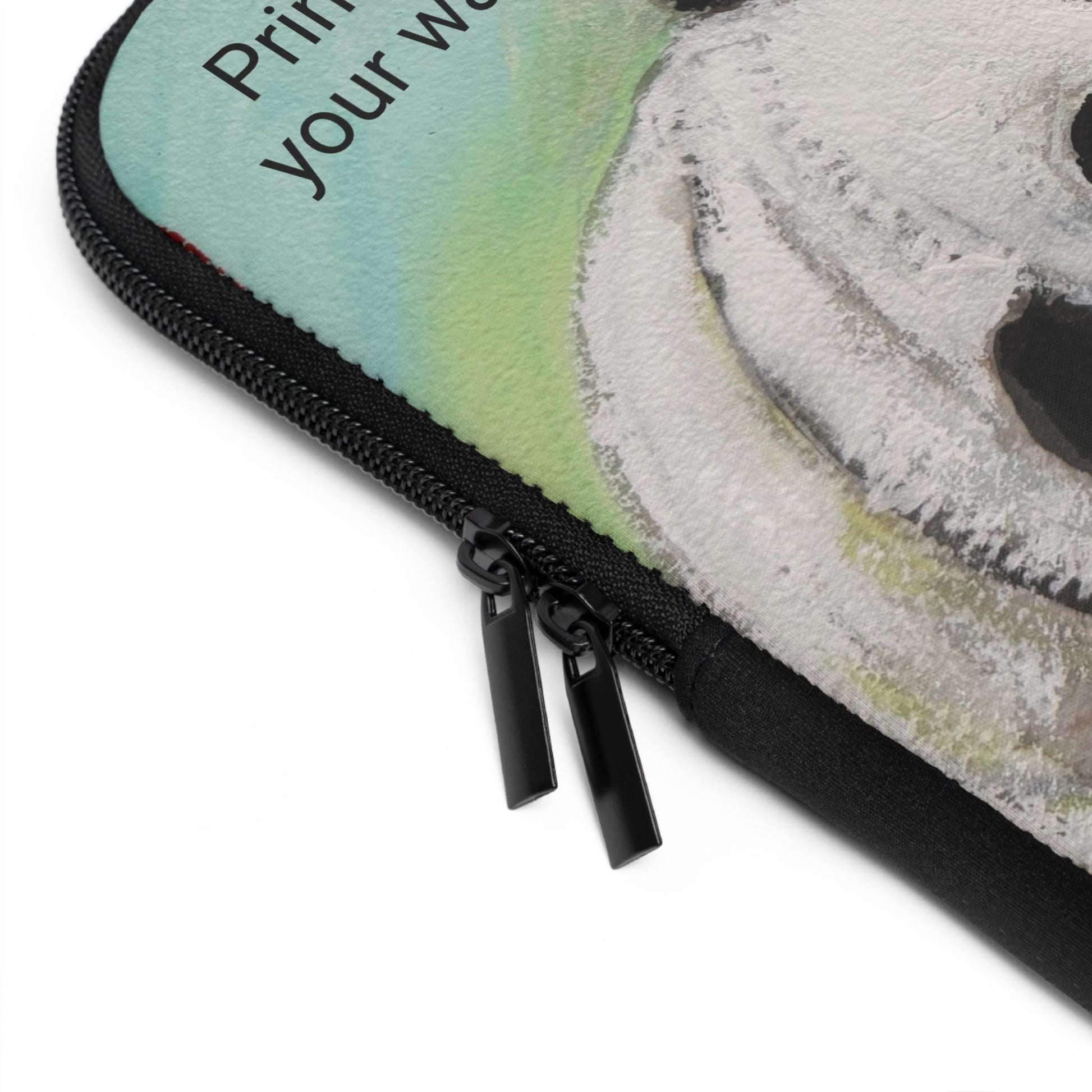 Panda Lion Dance Lunar New Year Celebration Laptop Sleeve | Cute Chinese New Year Illustration