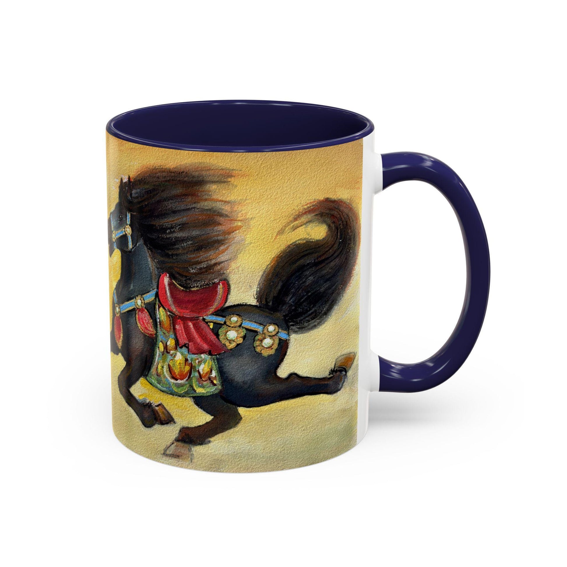 Year of the Horse Artistic Accent Coffee Mug | Lunar New Year 2026, Chinese Horoscope