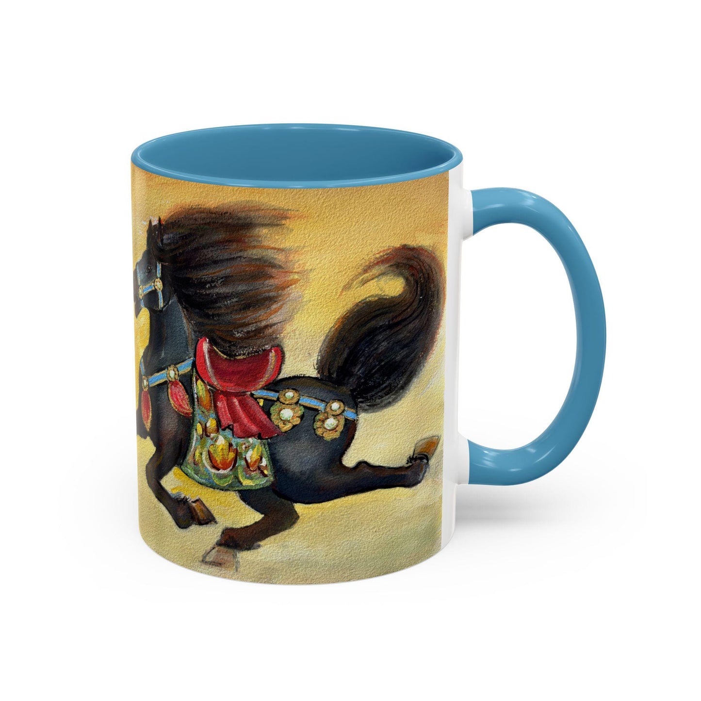 Year of the Horse Artistic Accent Coffee Mug | Lunar New Year 2026, Chinese Horoscope