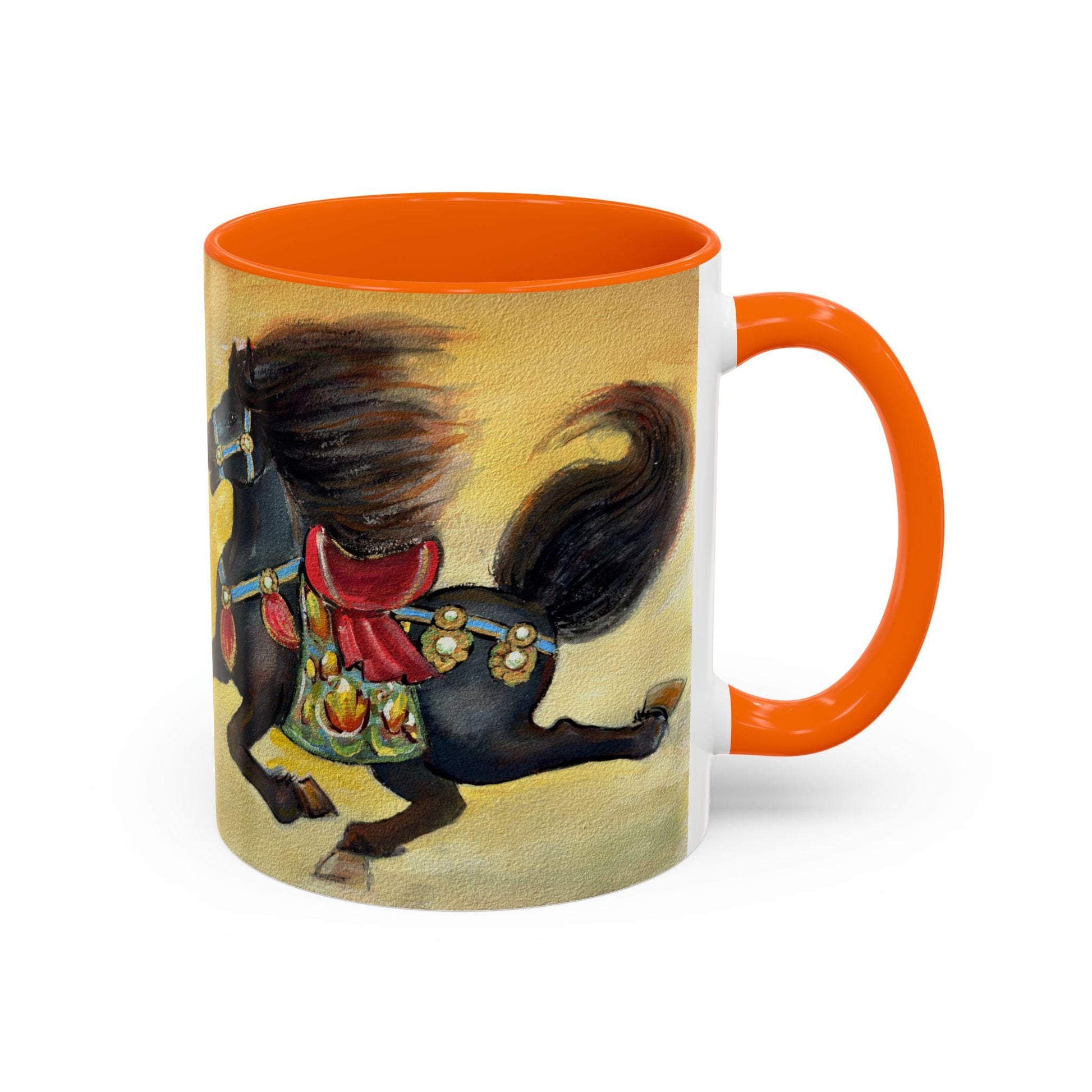 Year of the Horse Artistic Accent Coffee Mug | Lunar New Year 2026, Chinese Horoscope