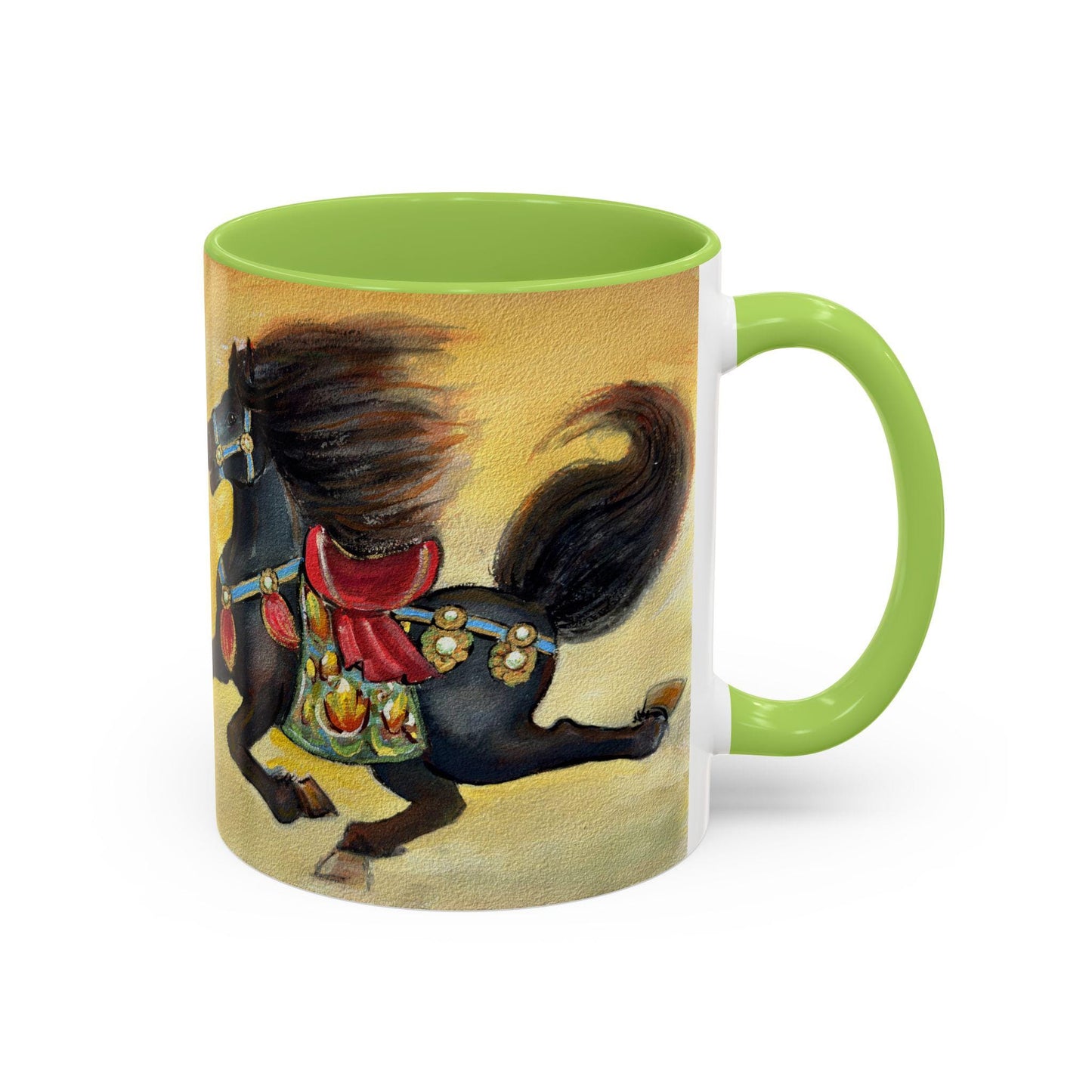 Year of the Horse Artistic Accent Coffee Mug | Lunar New Year 2026, Chinese Horoscope