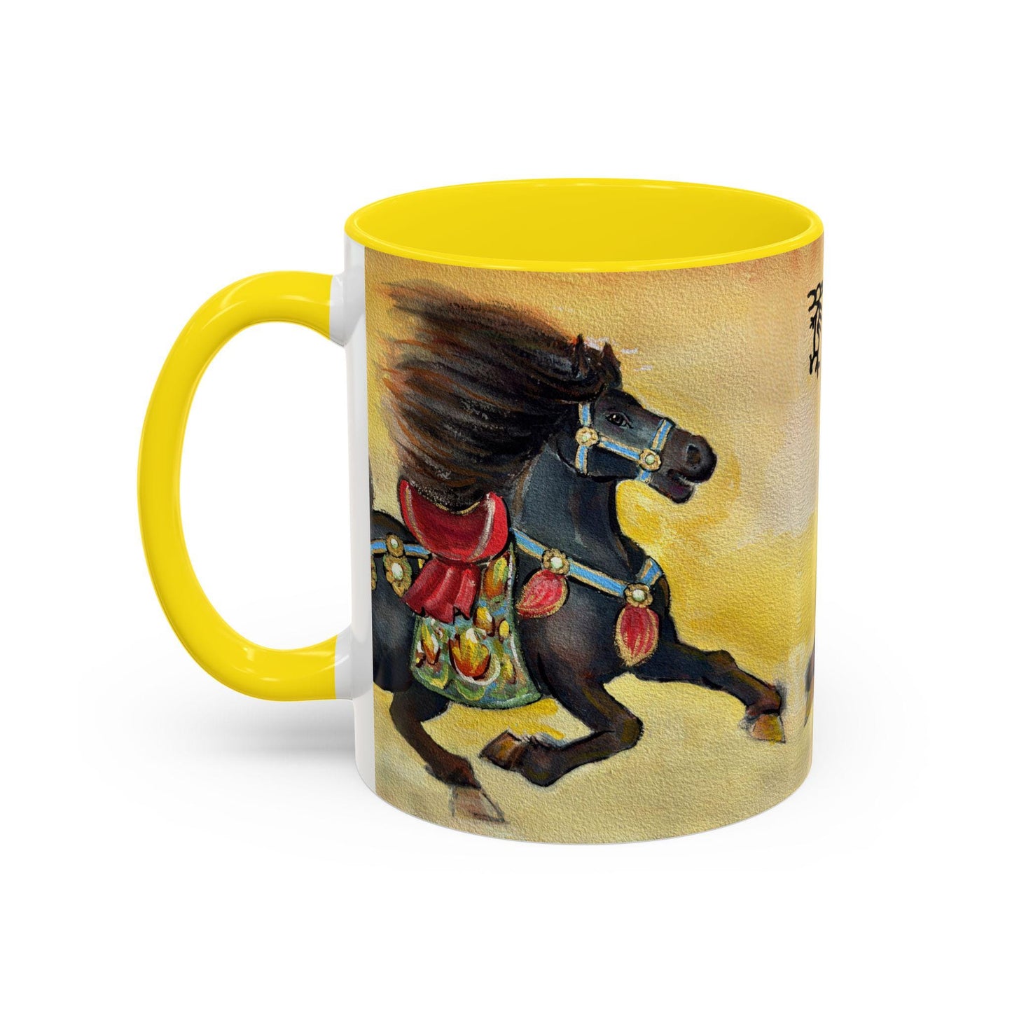 Year of the Horse Artistic Accent Coffee Mug | Lunar New Year 2026, Chinese Horoscope