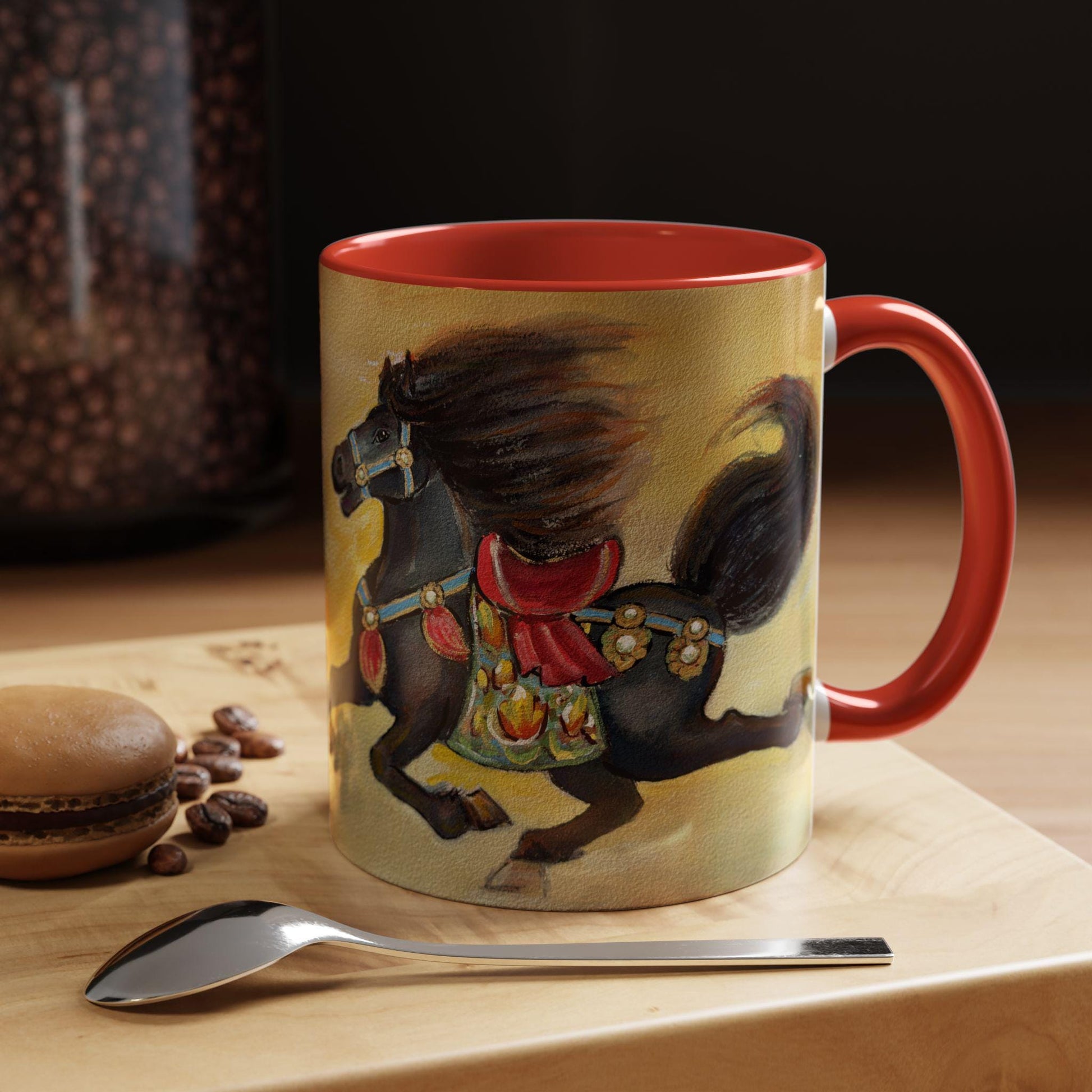 Year of the Horse Artistic Accent Coffee Mug | Lunar New Year 2026, Chinese Horoscope