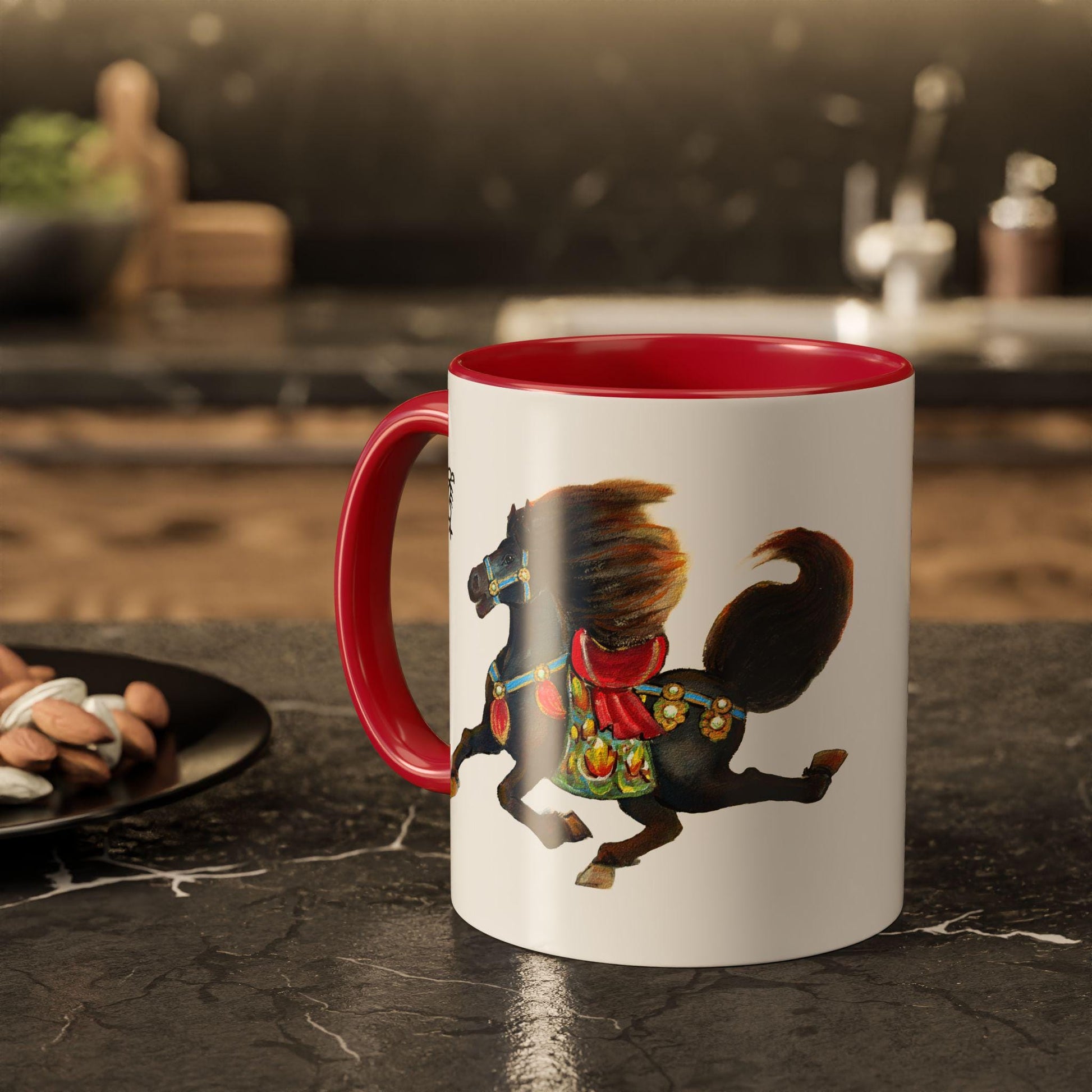 Colorful Zodiac Horse Mug | 11oz 15oz Ceramic Horoscope Coffee Cup | Year of the Horse 2026