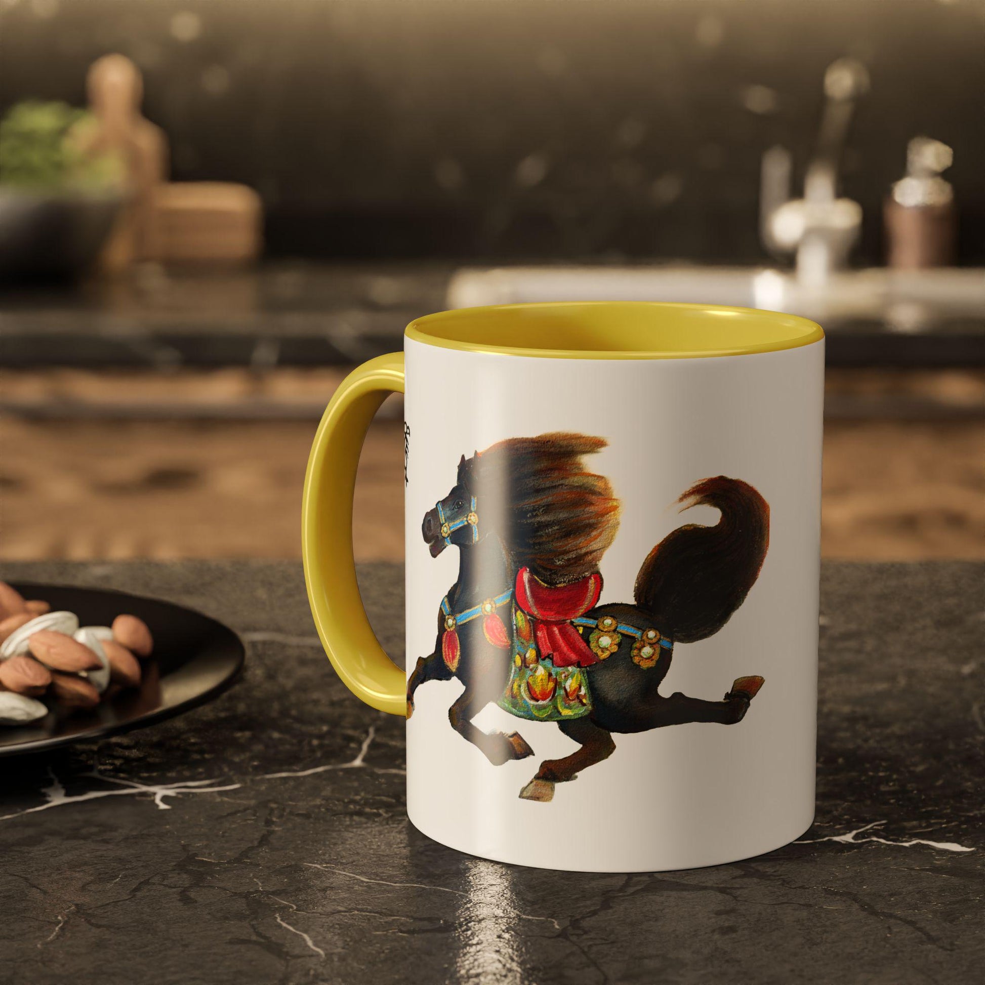 Colorful Zodiac Horse Mug | 11oz 15oz Ceramic Horoscope Coffee Cup | Year of the Horse 2026