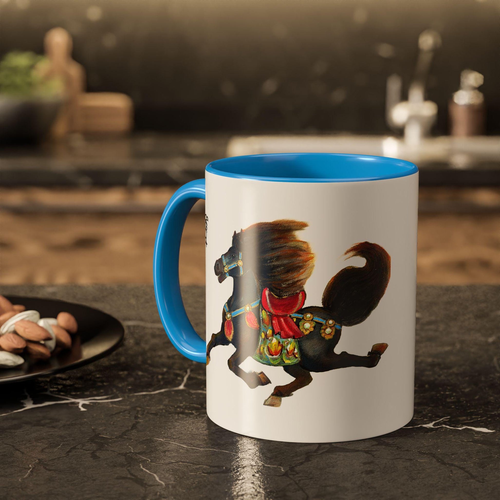 Colorful Zodiac Horse Mug | 11oz 15oz Ceramic Horoscope Coffee Cup | Year of the Horse 2026
