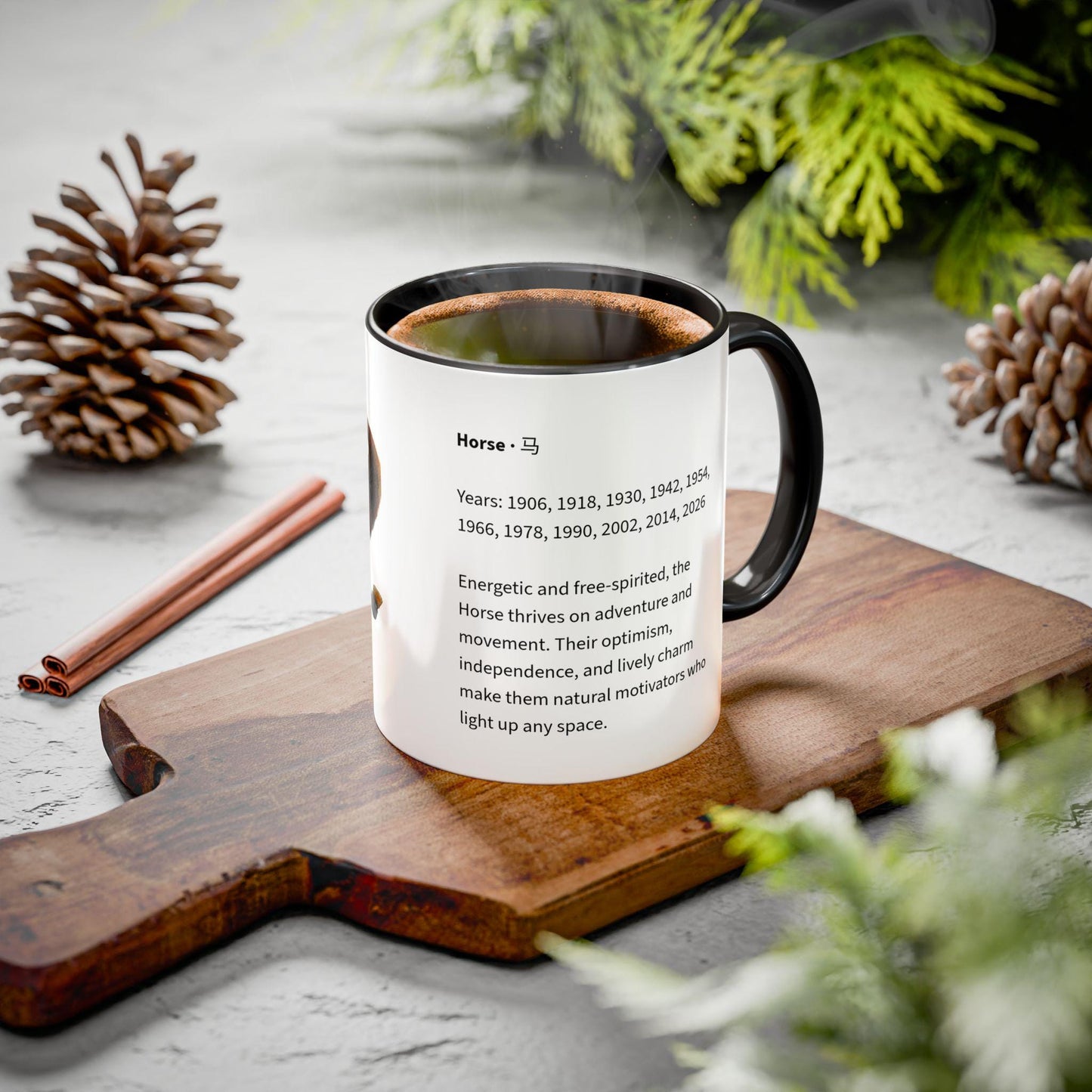 Colorful Zodiac Horse Mug | 11oz 15oz Ceramic Horoscope Coffee Cup | Year of the Horse 2026
