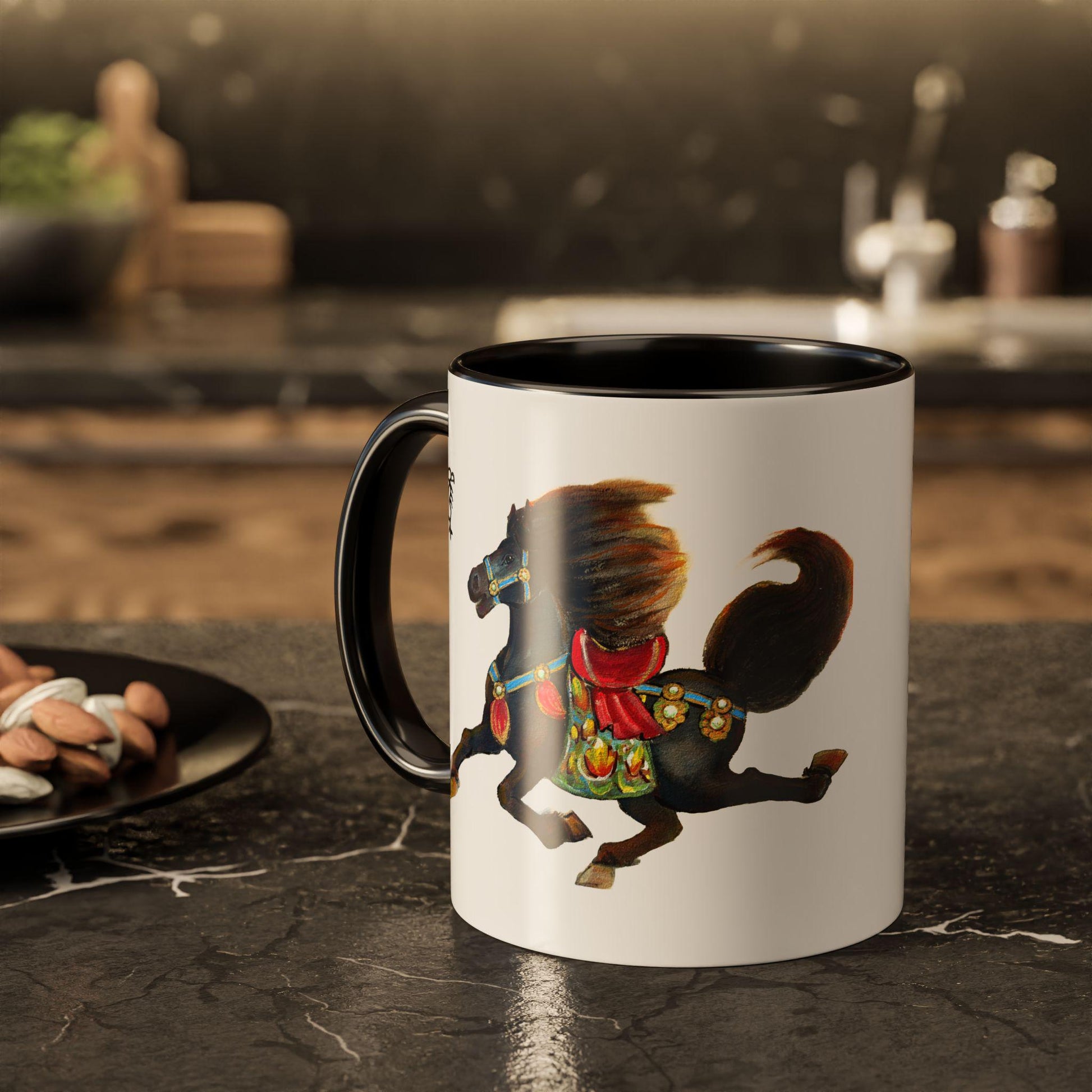 Colorful Zodiac Horse Mug | 11oz 15oz Ceramic Horoscope Coffee Cup | Year of the Horse 2026