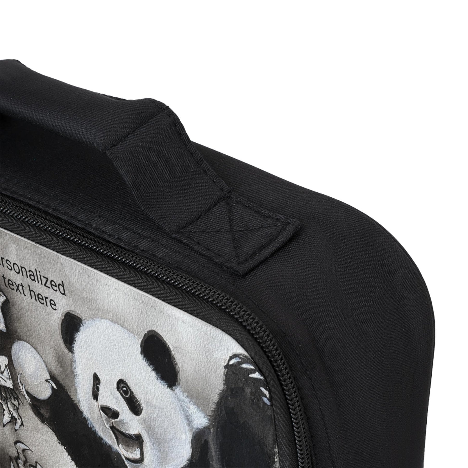 Panda and Dragon Artwork Lunch Bag | Chinese Ink Style Bento Bag