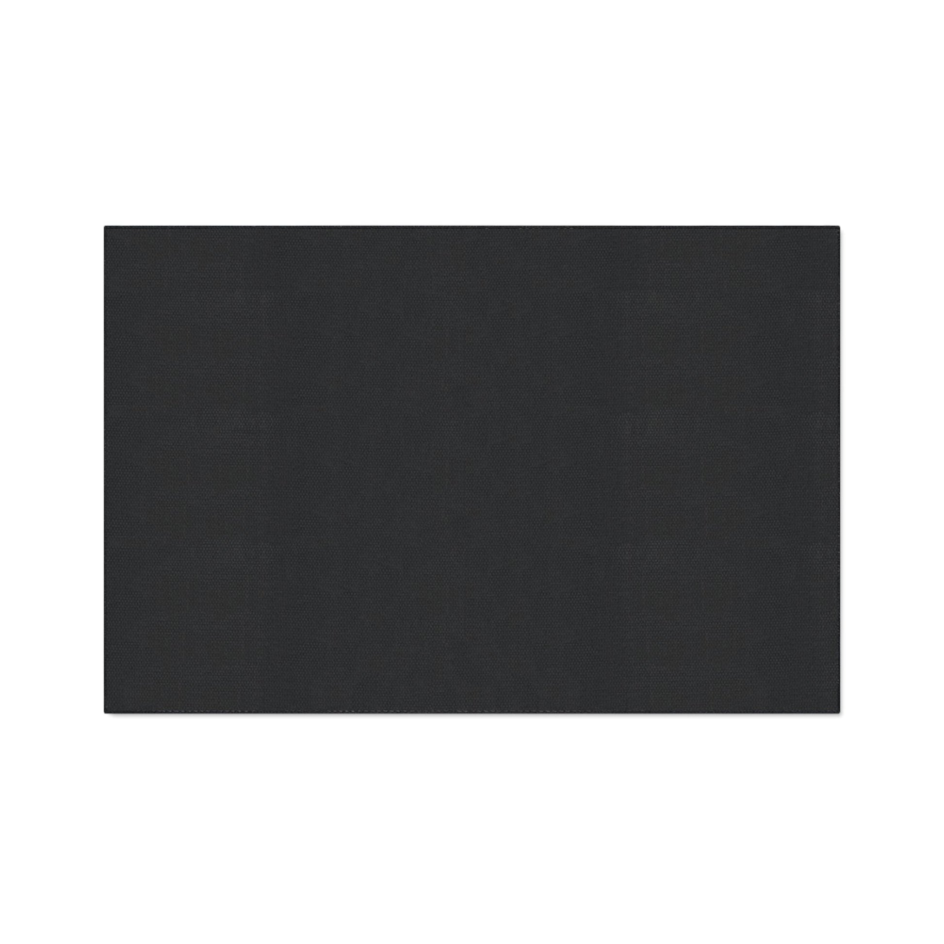 Running Black Horse floor mat | oriental pony painting, decorative doormat