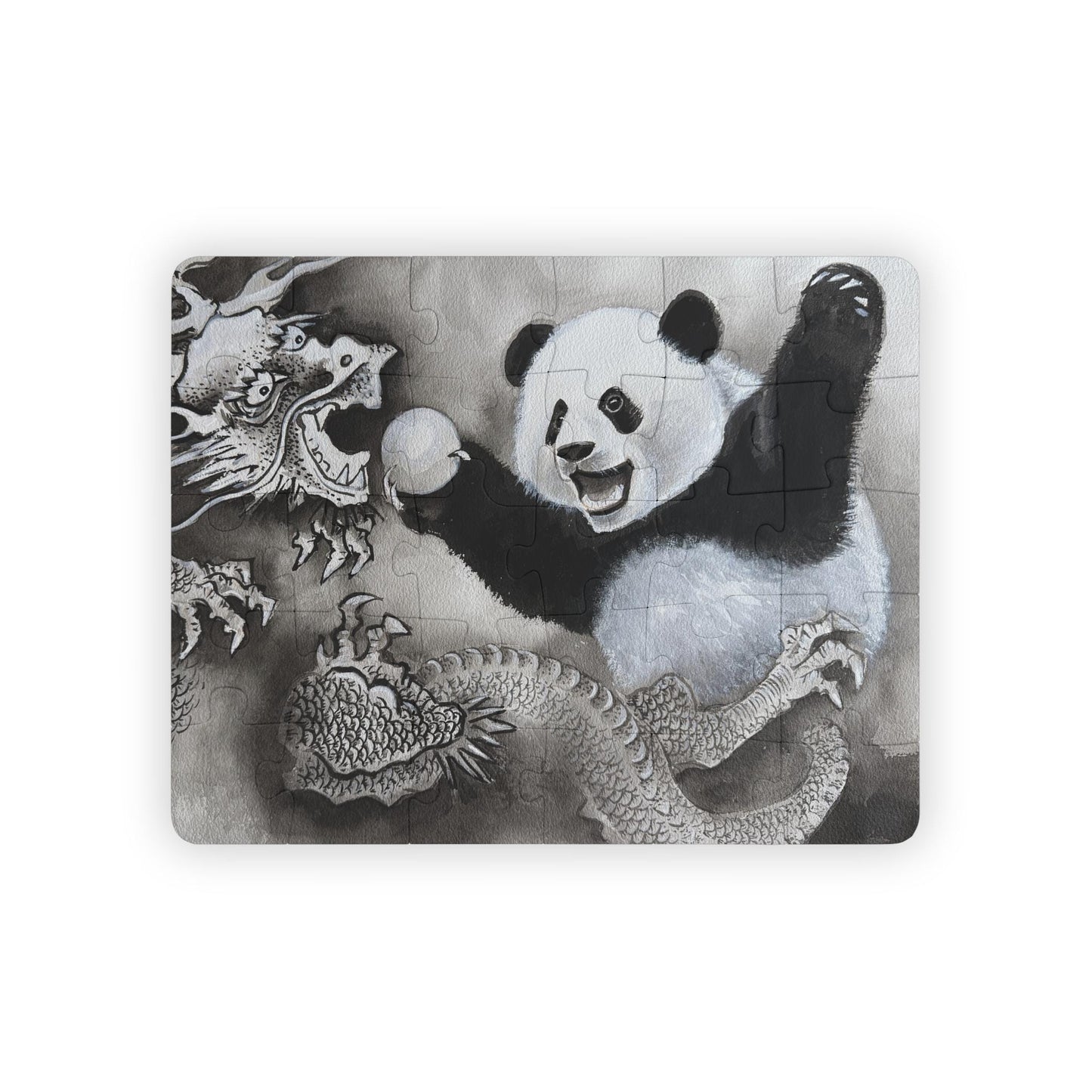 Panda and Dragon Kids Puzzle 30-Piece, Lunar New Year Gift or Holiday Present