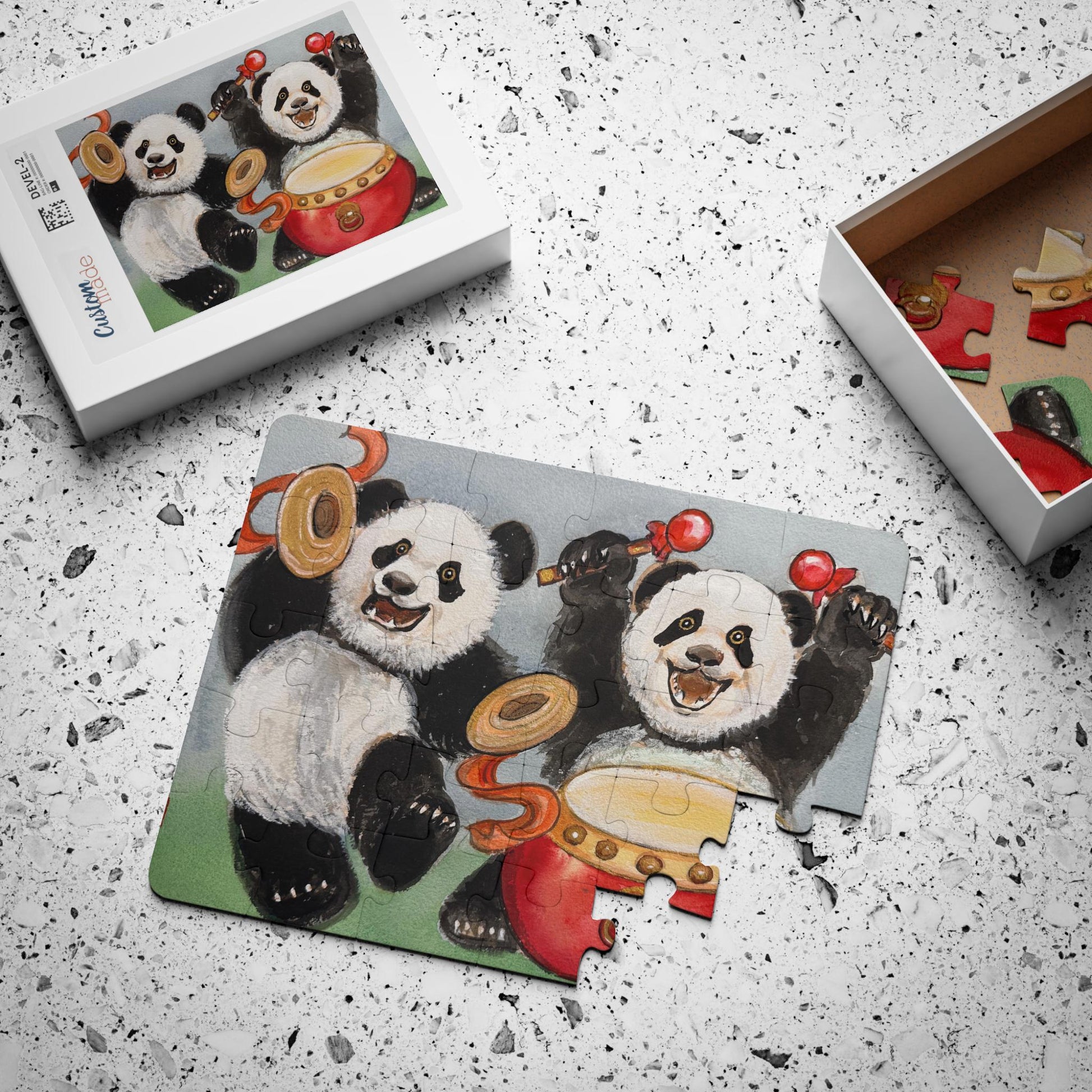 Drumming Panda Puzzle Kids Puzzle | 30-Piece
