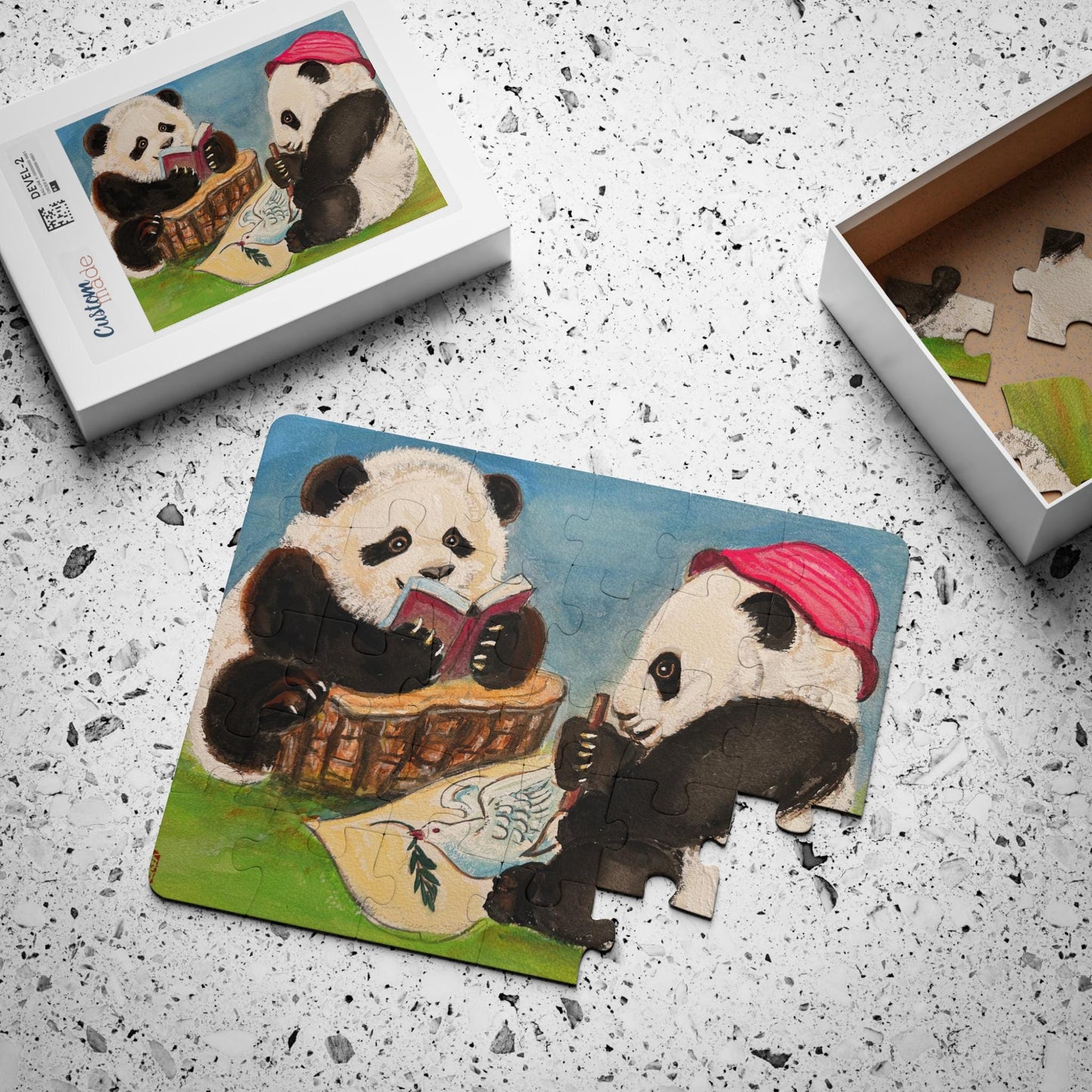 Panda Cubs Reading Puzzle Kids' Puzzle | 30-Piece